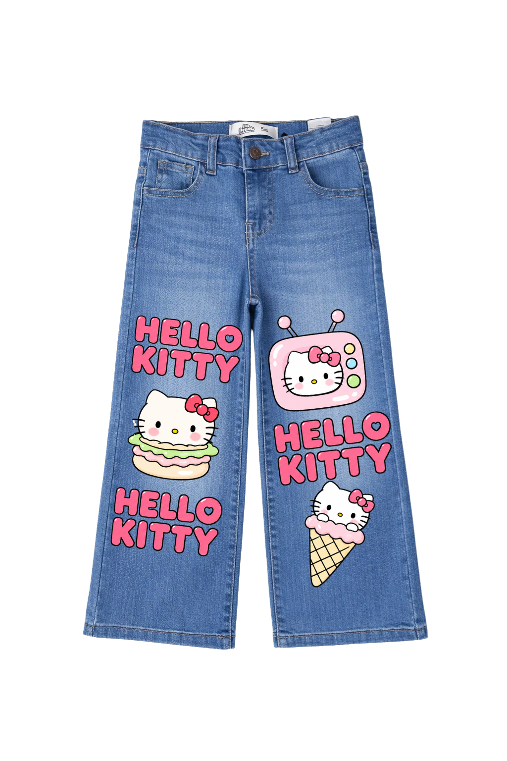 Hello Kitty Sweet Treats Wide Leg Jeans