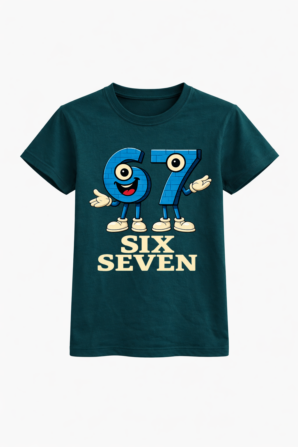 Six Seven Anime Blue Graphic Tee