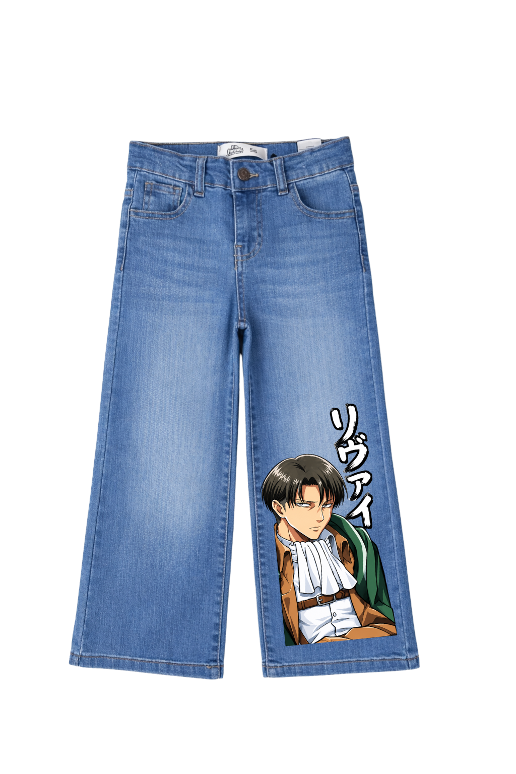 Levi Ackerman Captain Graphic Jeans