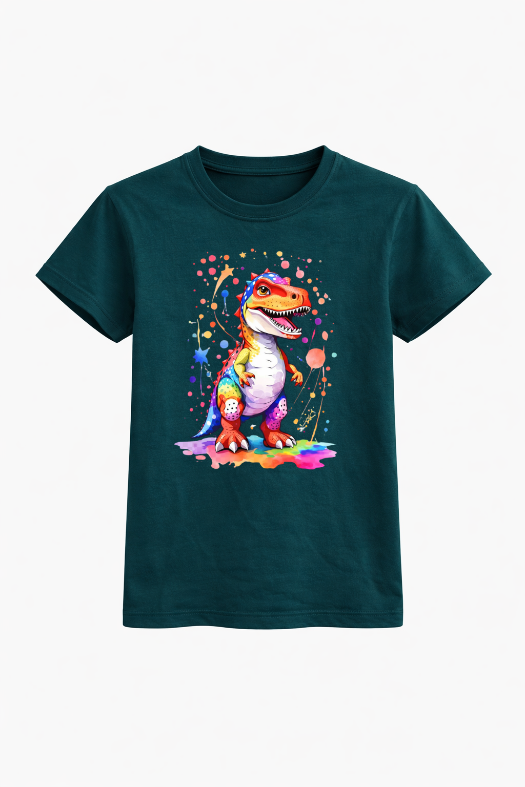 Rainbow Roar Dino Cotton Tee