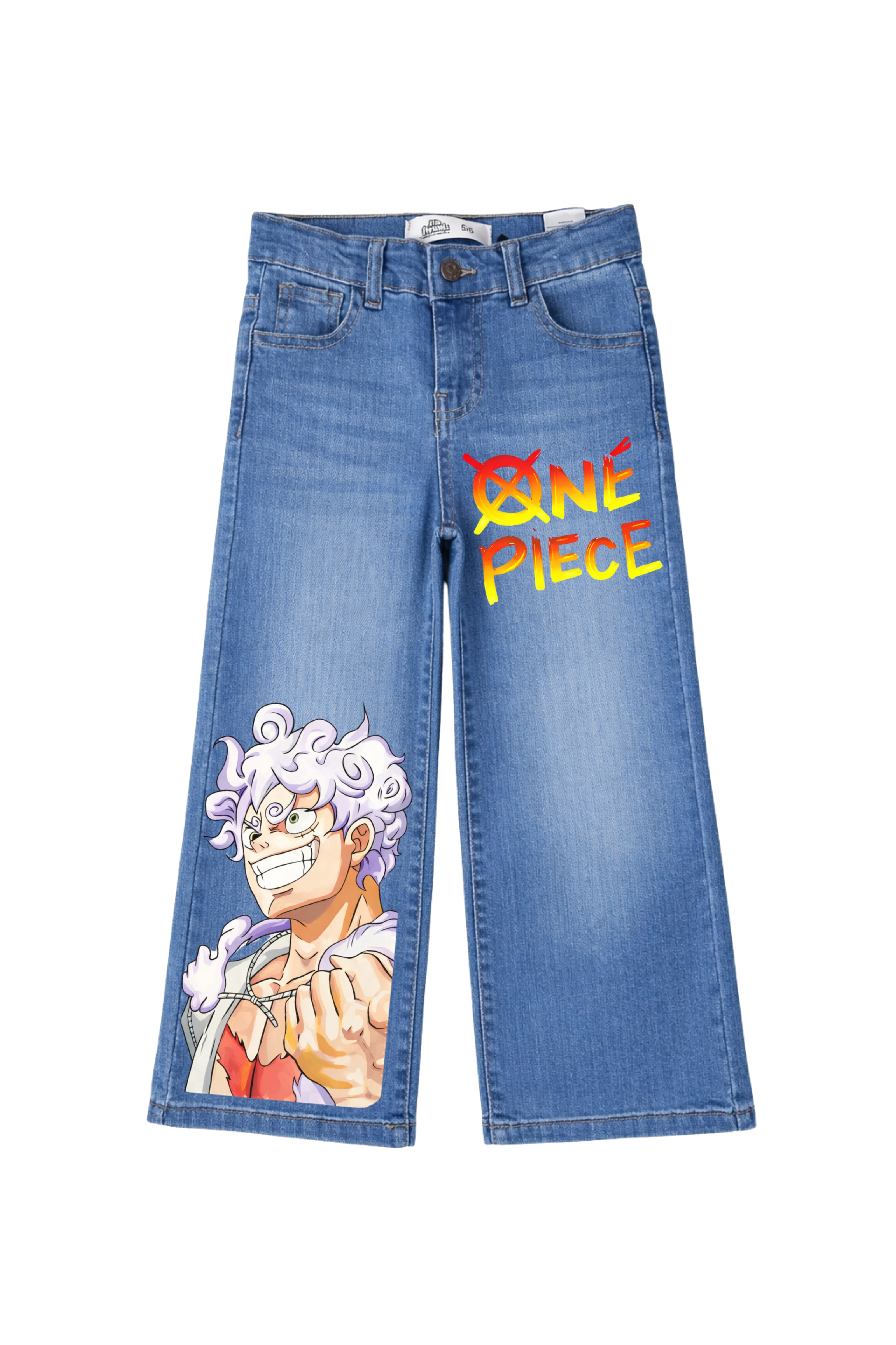 Anime Power Graphic Denim Jeans