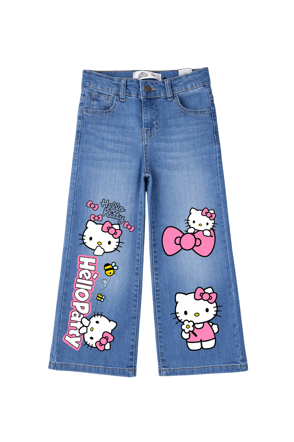 Hello Kitty Bow & Bloom Wide Leg Jeans