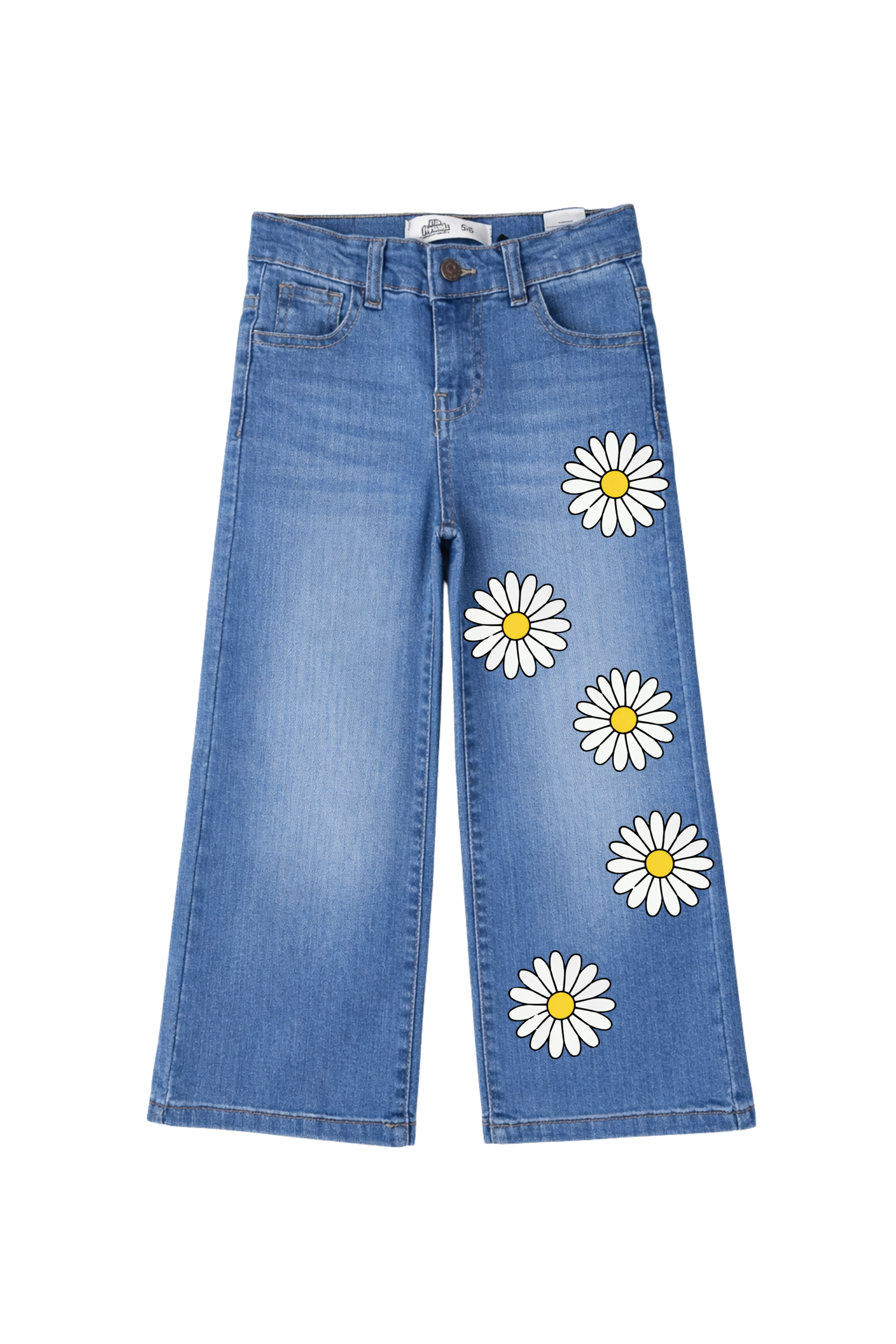 Sunny Daisy Graphic Denim Jeans