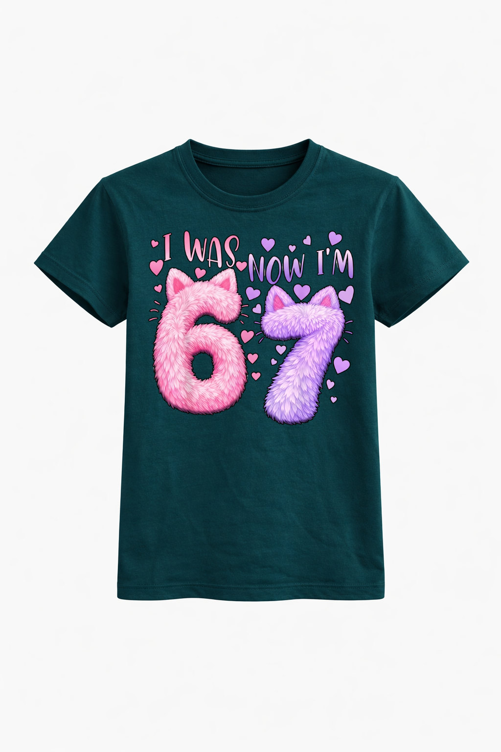 I Was 6 Now I’m 7 Princess Birthday Tee