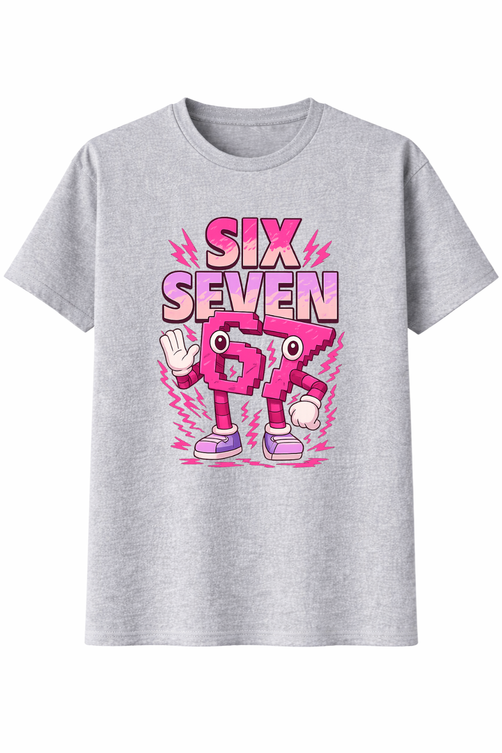 Six Seven 67 Pink Graphic Tee