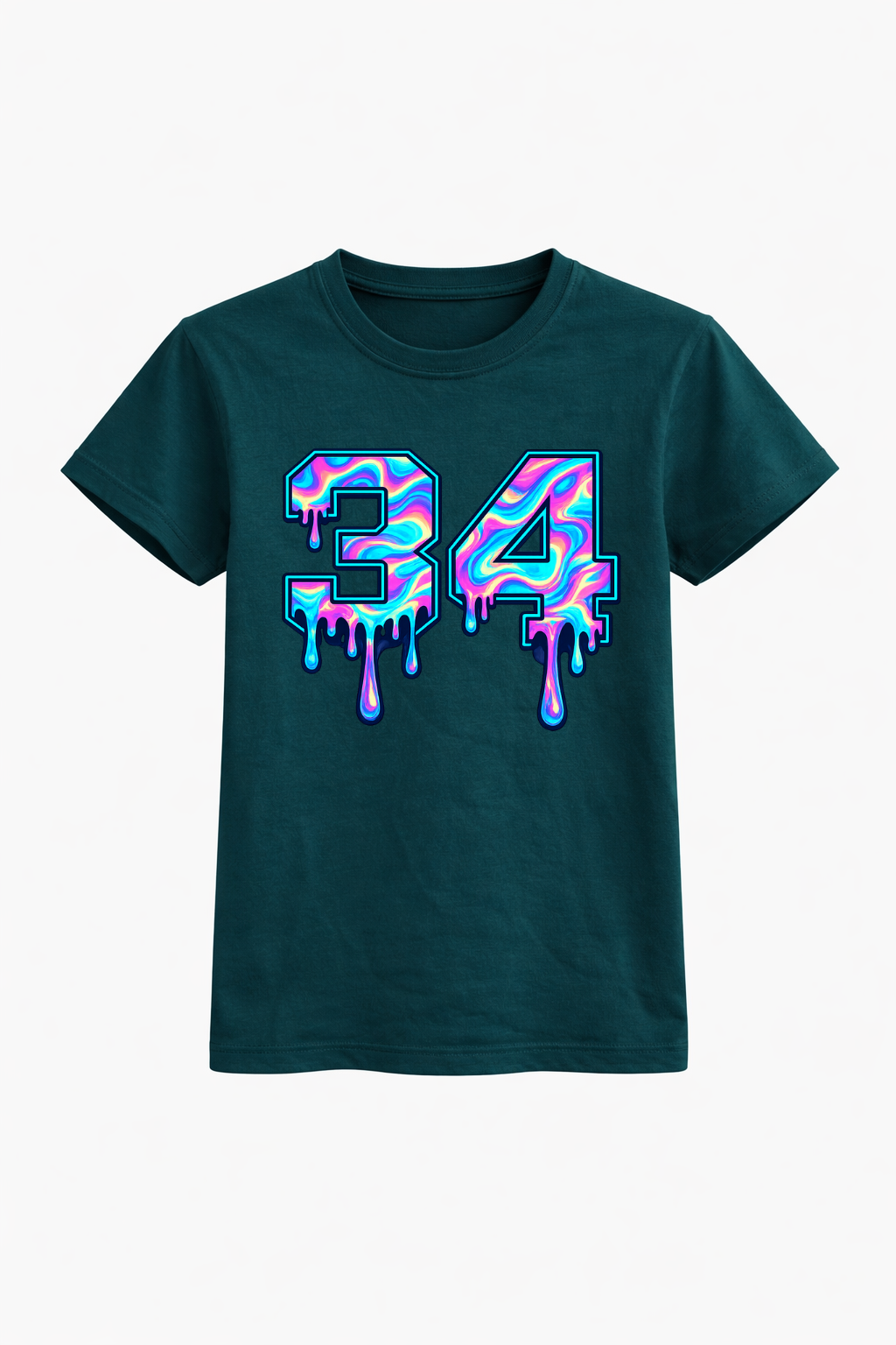 Three Four Digital Paint Print Tee