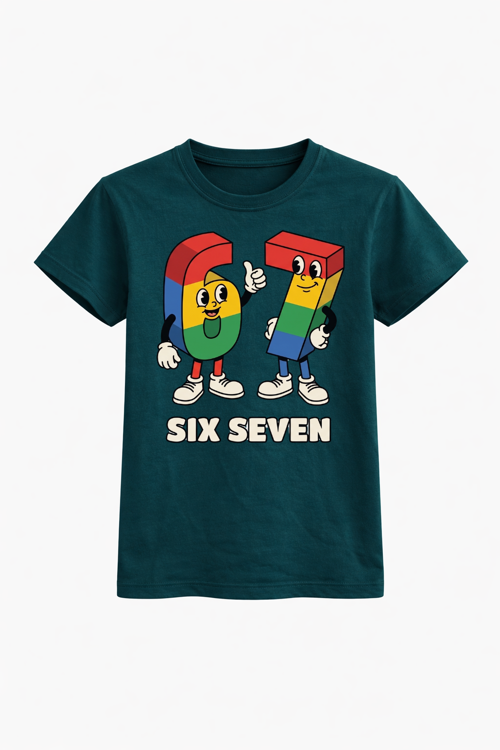 Six Seven Cartoon Birthday Tee