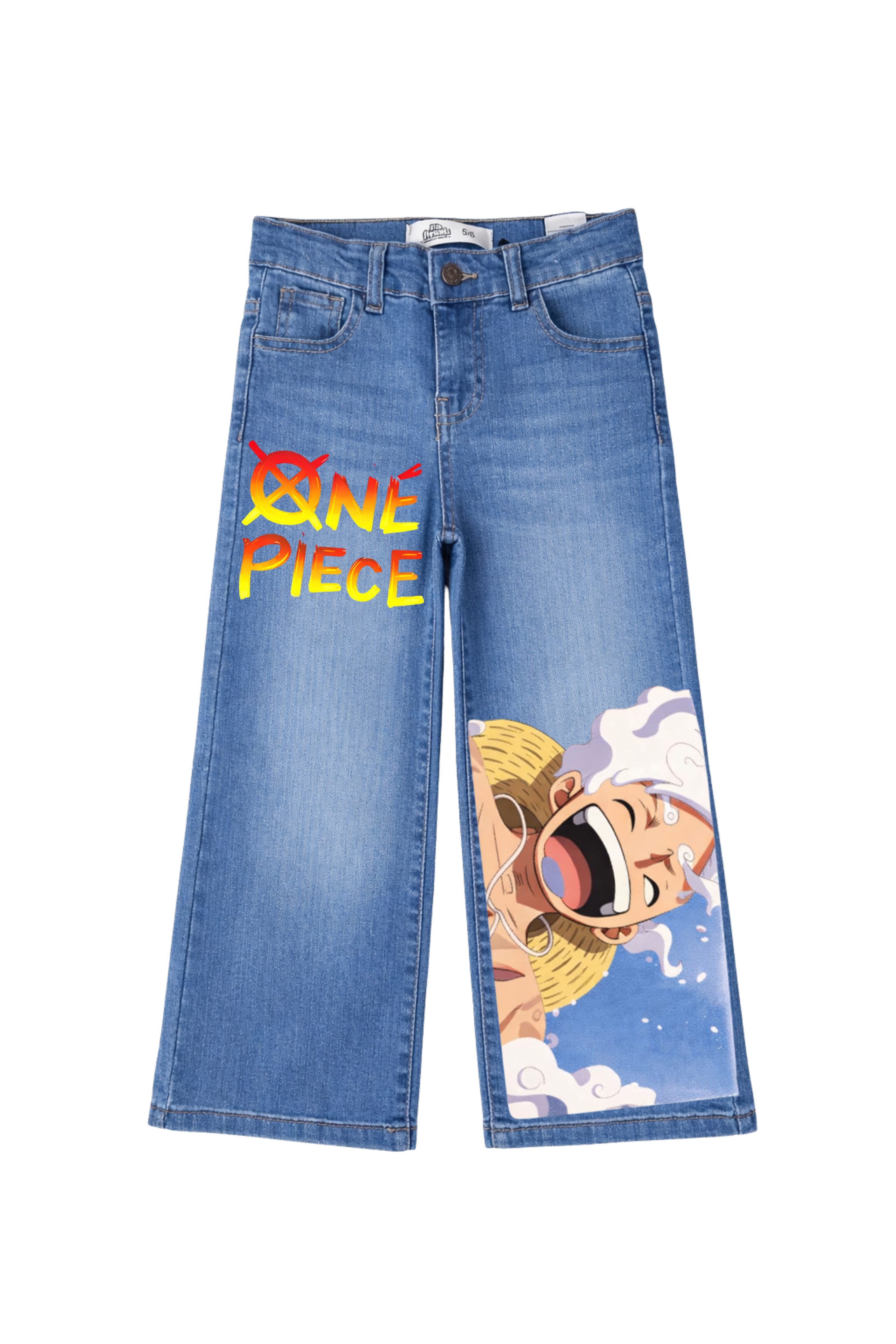 One Piece Splash Denim Jeans