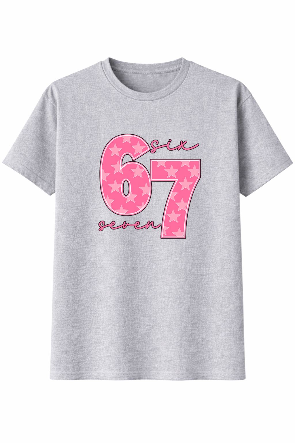 Six Seven Pink Graphic Tee Girls