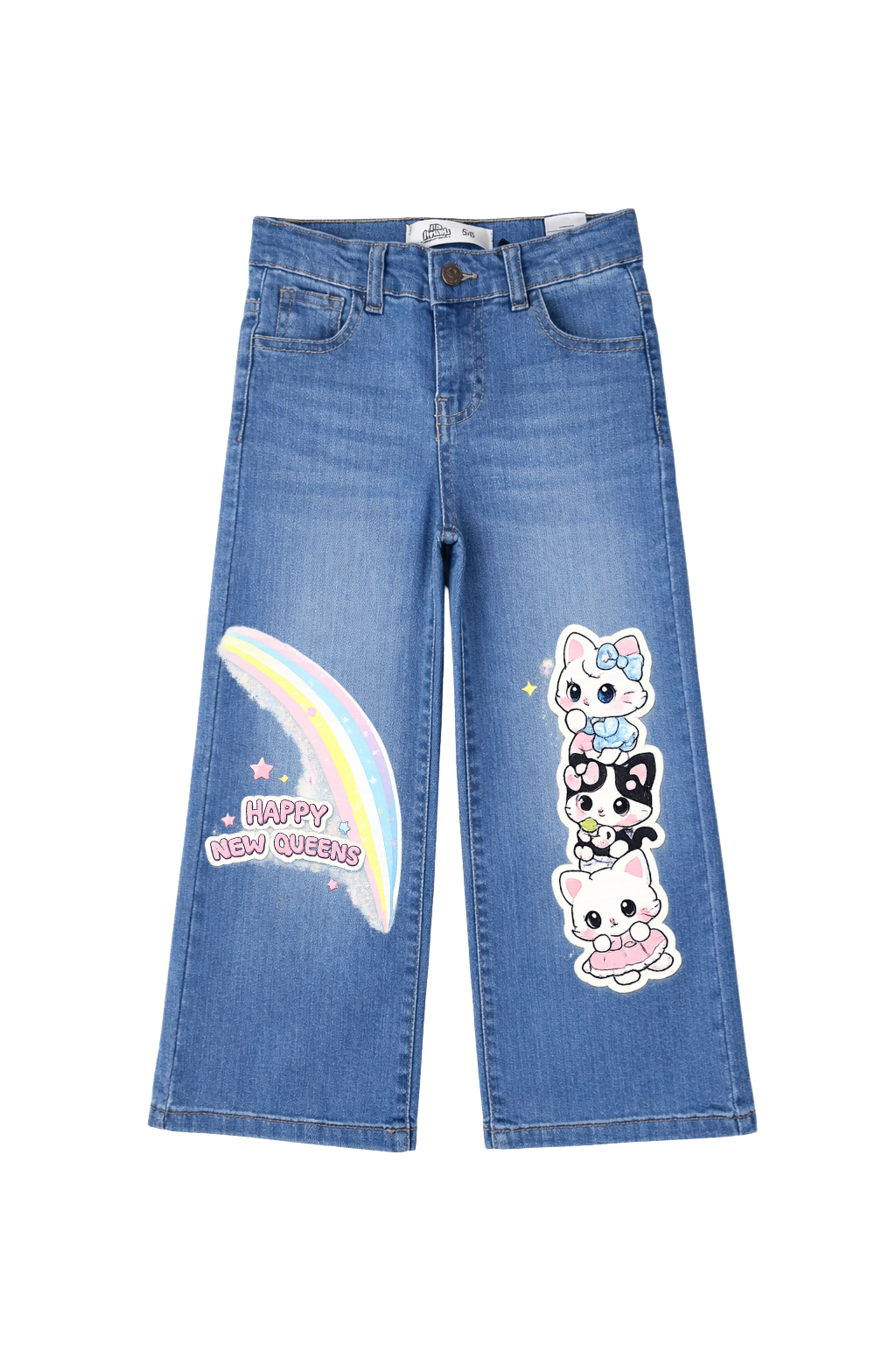 Rainbow Kitty Dreams Denim