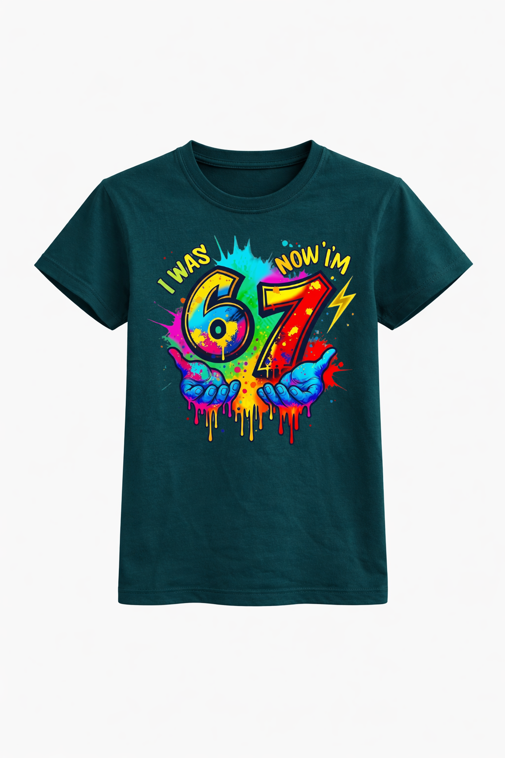 I Was 6 Now I’m 7 Birthday Tee