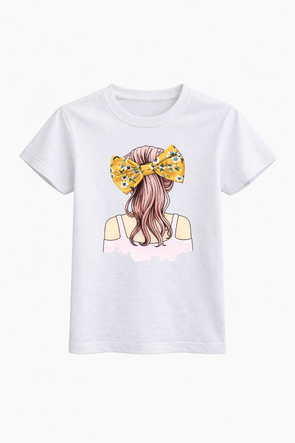 Floral Bow Girl Tee