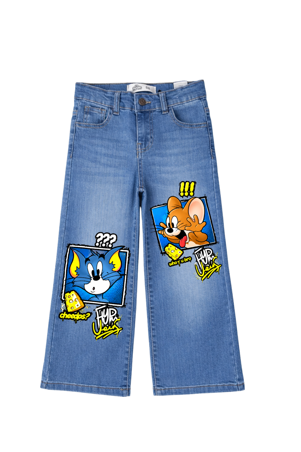 Tom & Jerry Cheese Chase Graphic Jeans
