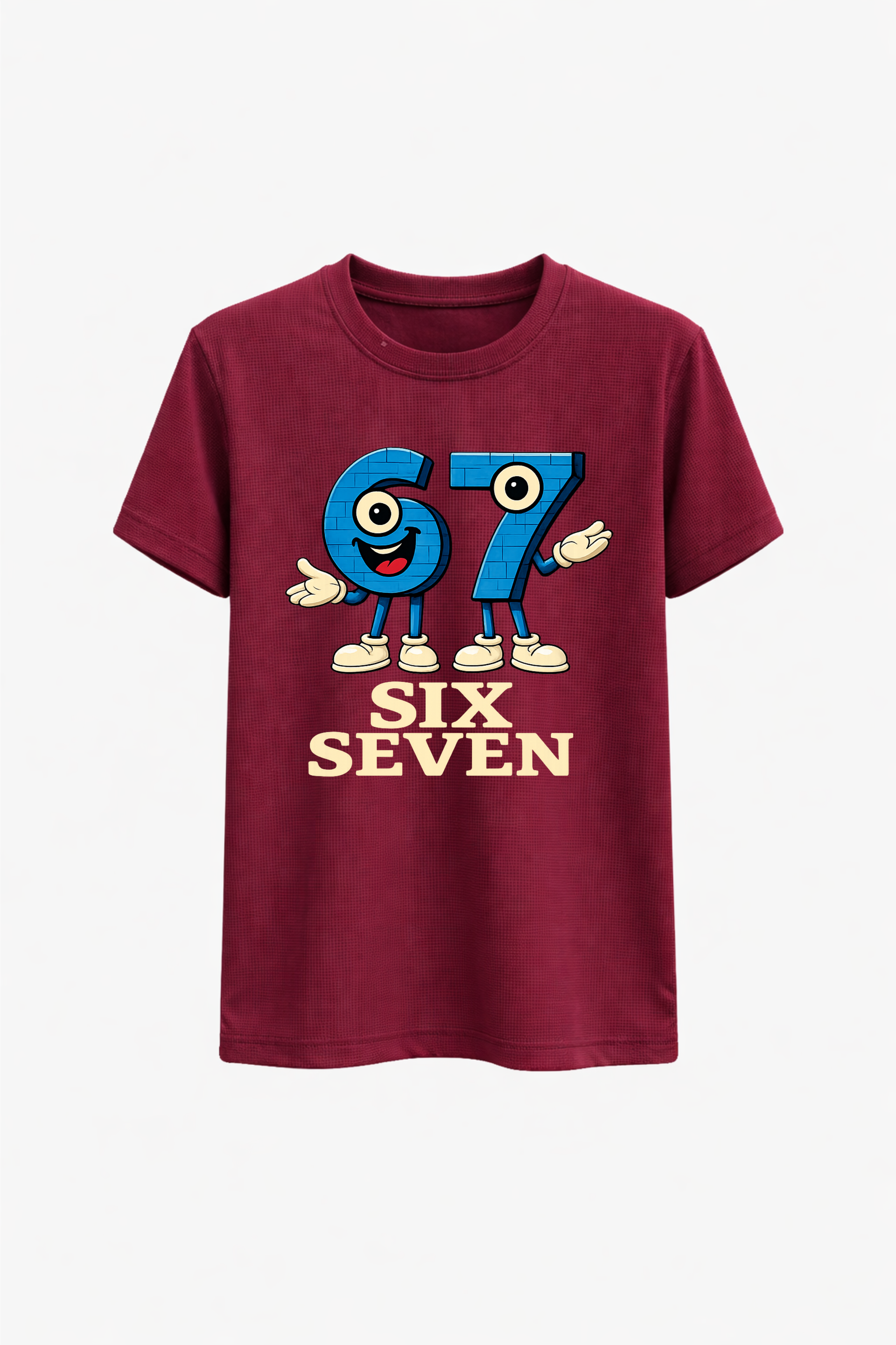 Six Seven Anime Blue Graphic Tee