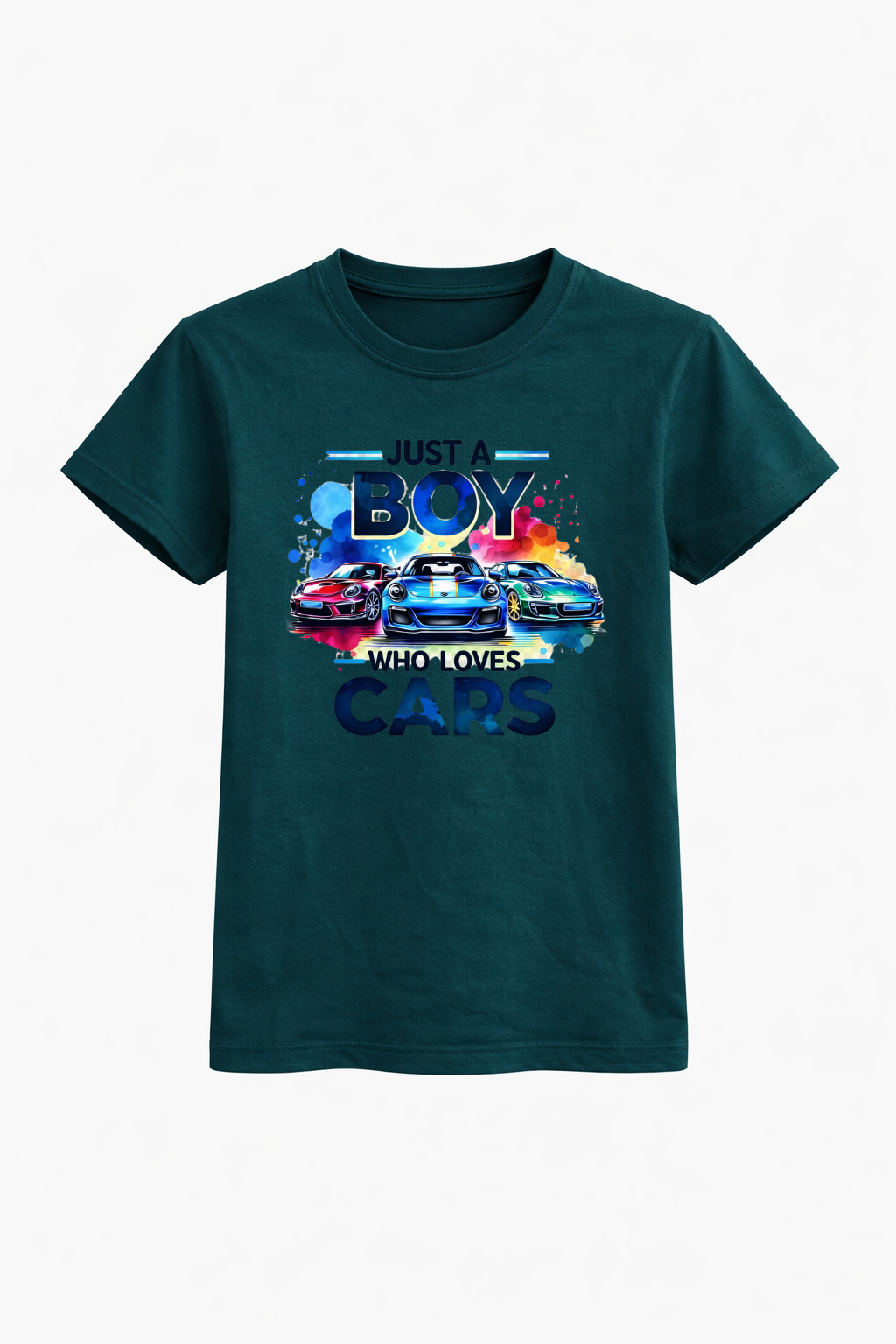 Boy Cars Graphic Cotton Tee