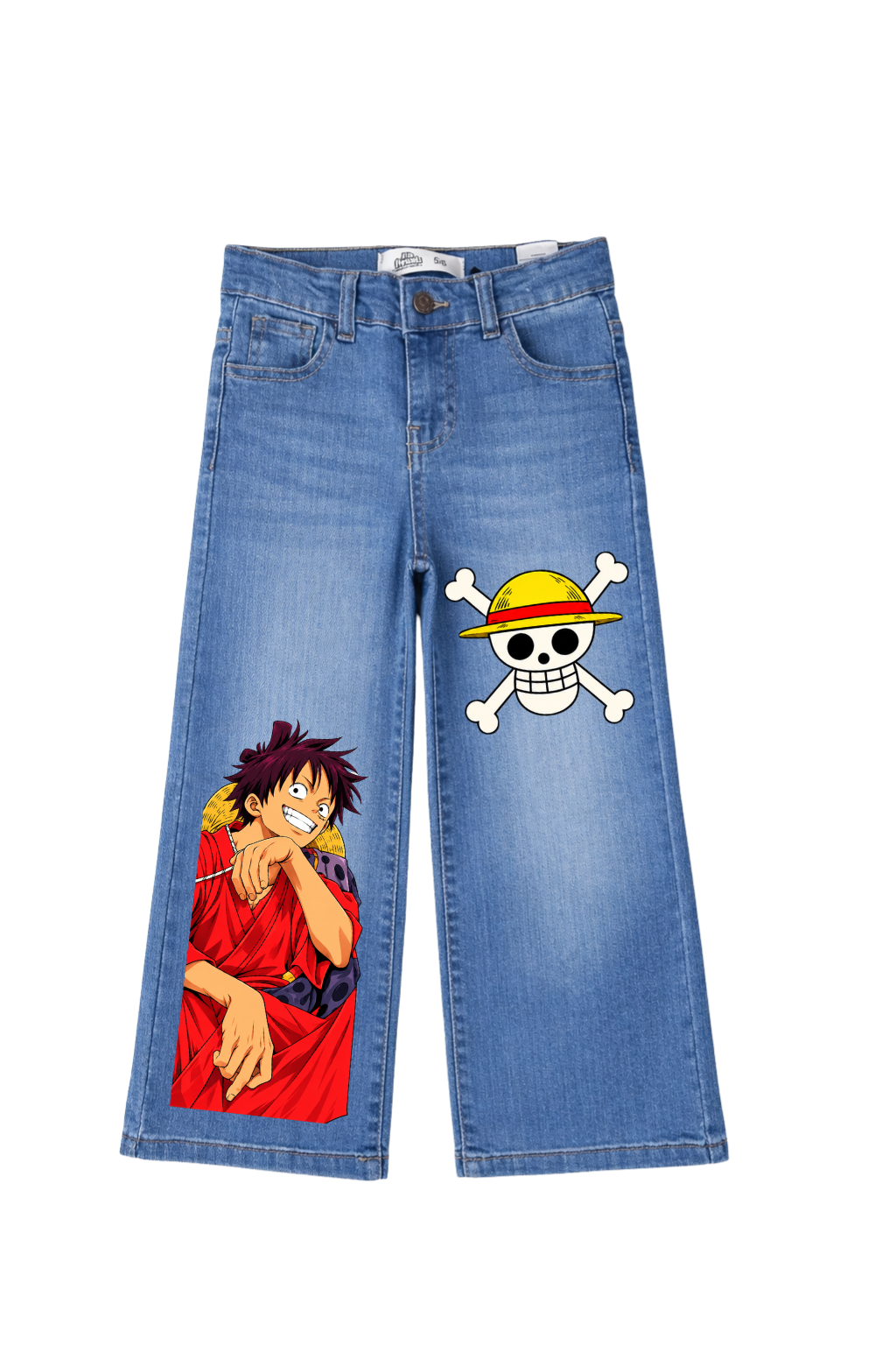 Luffy Red Voyage Graphic Jeans