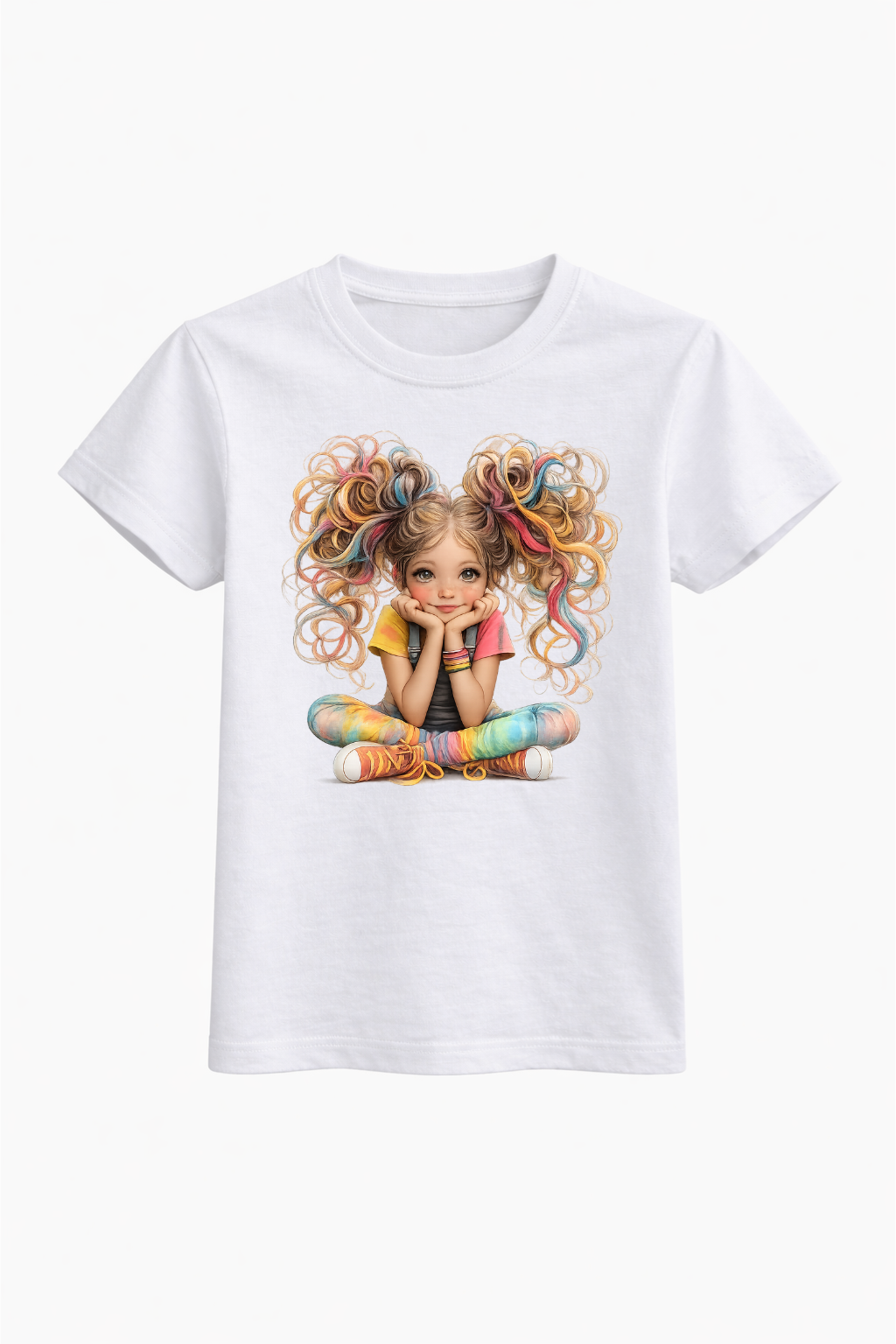 Rainbow Curls Tee