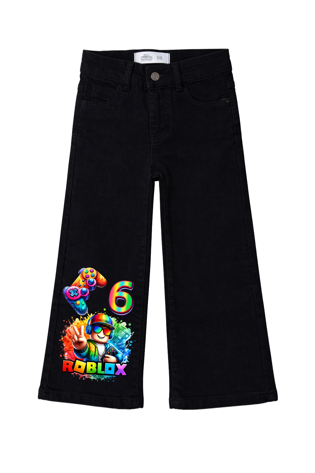 Roblox Gamer Style Graphic Jeans