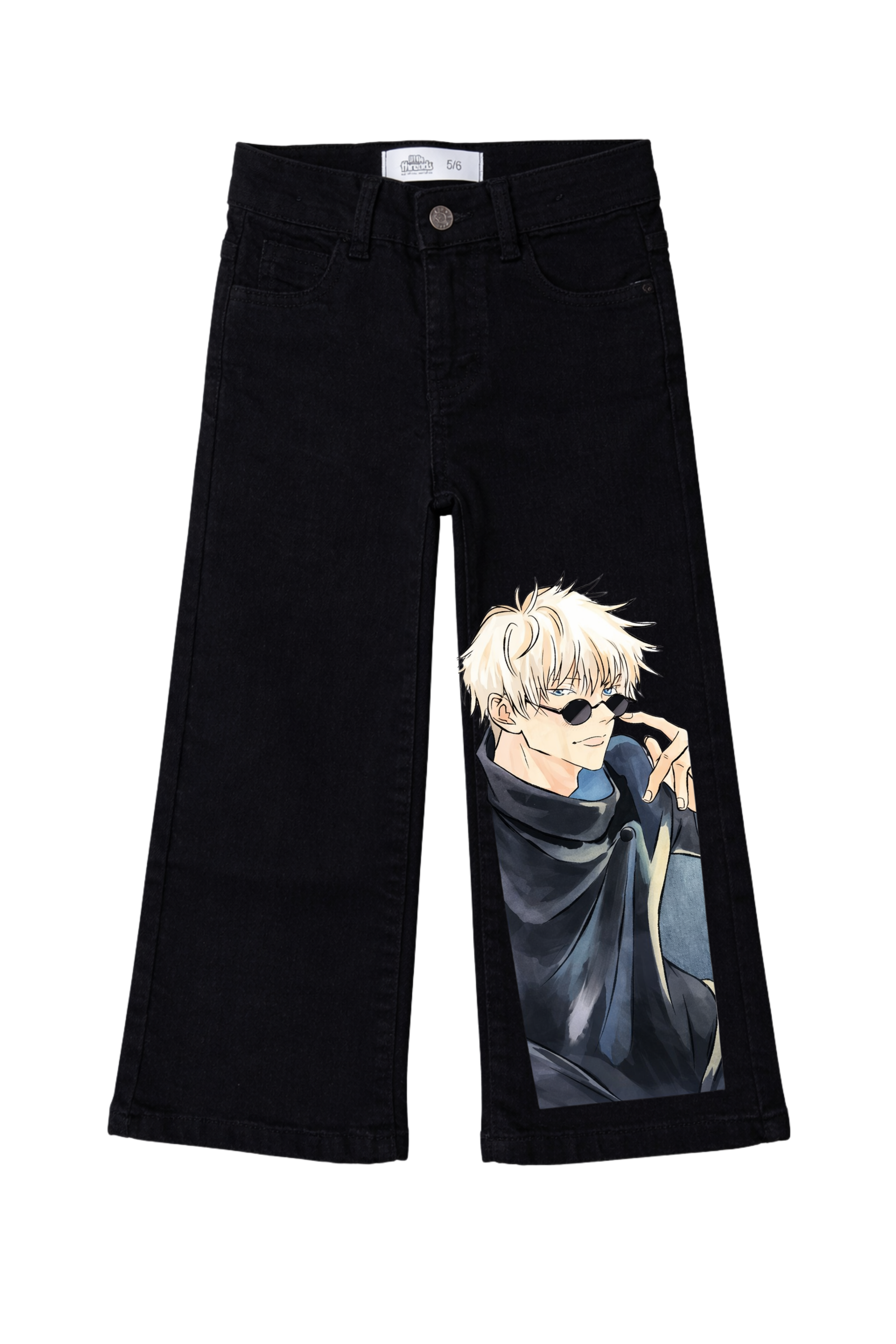 Anime Portrait Graphic Denim Jeans