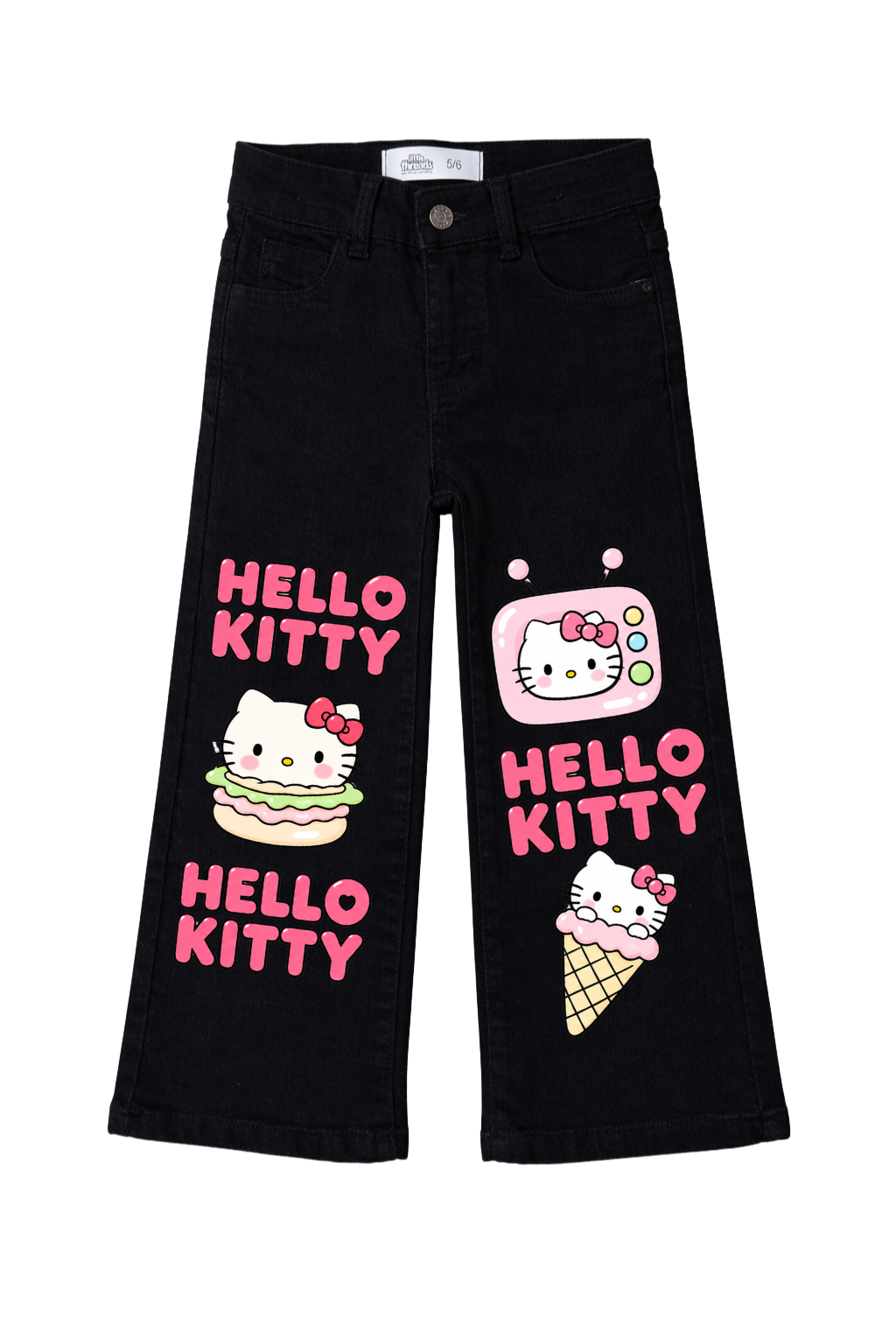 Hello Kitty Sweet Treats Wide Leg Jeans