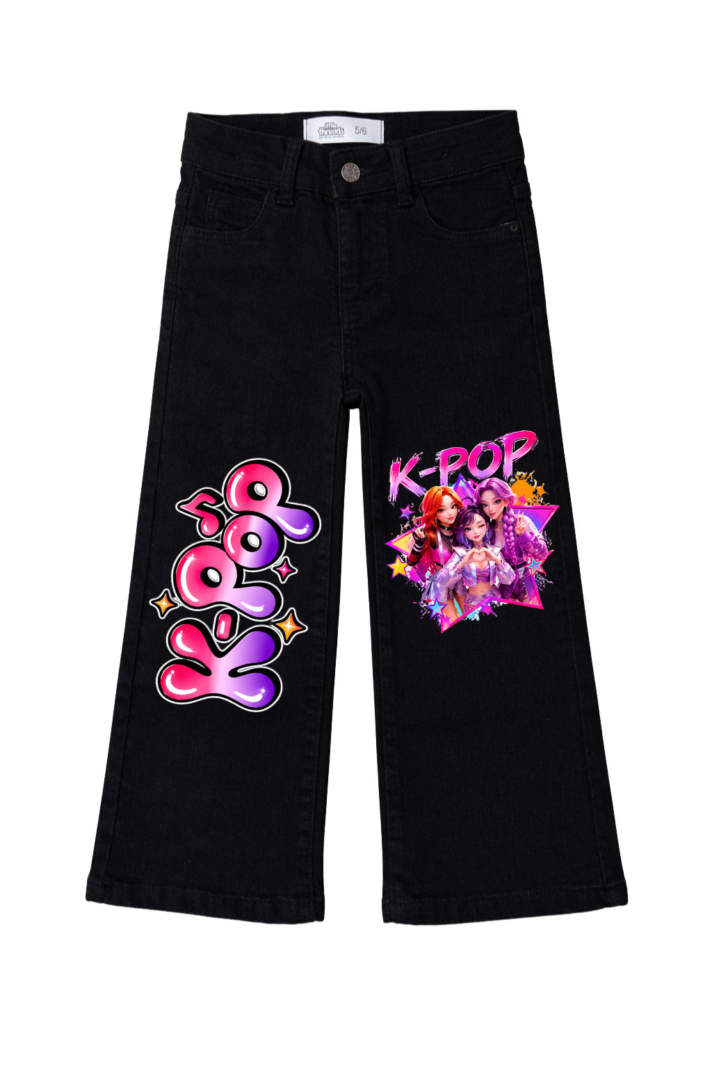 K-Pop Star Vibes Wide Leg Jeans