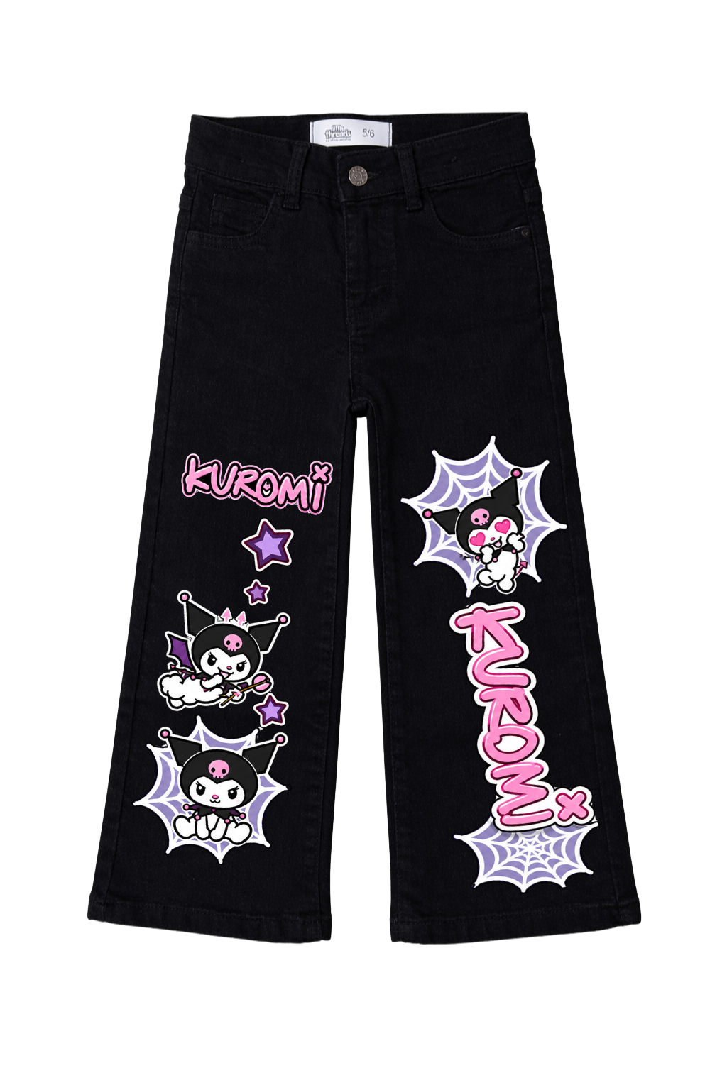 Kuromi Web Pop Wide Leg Jeans