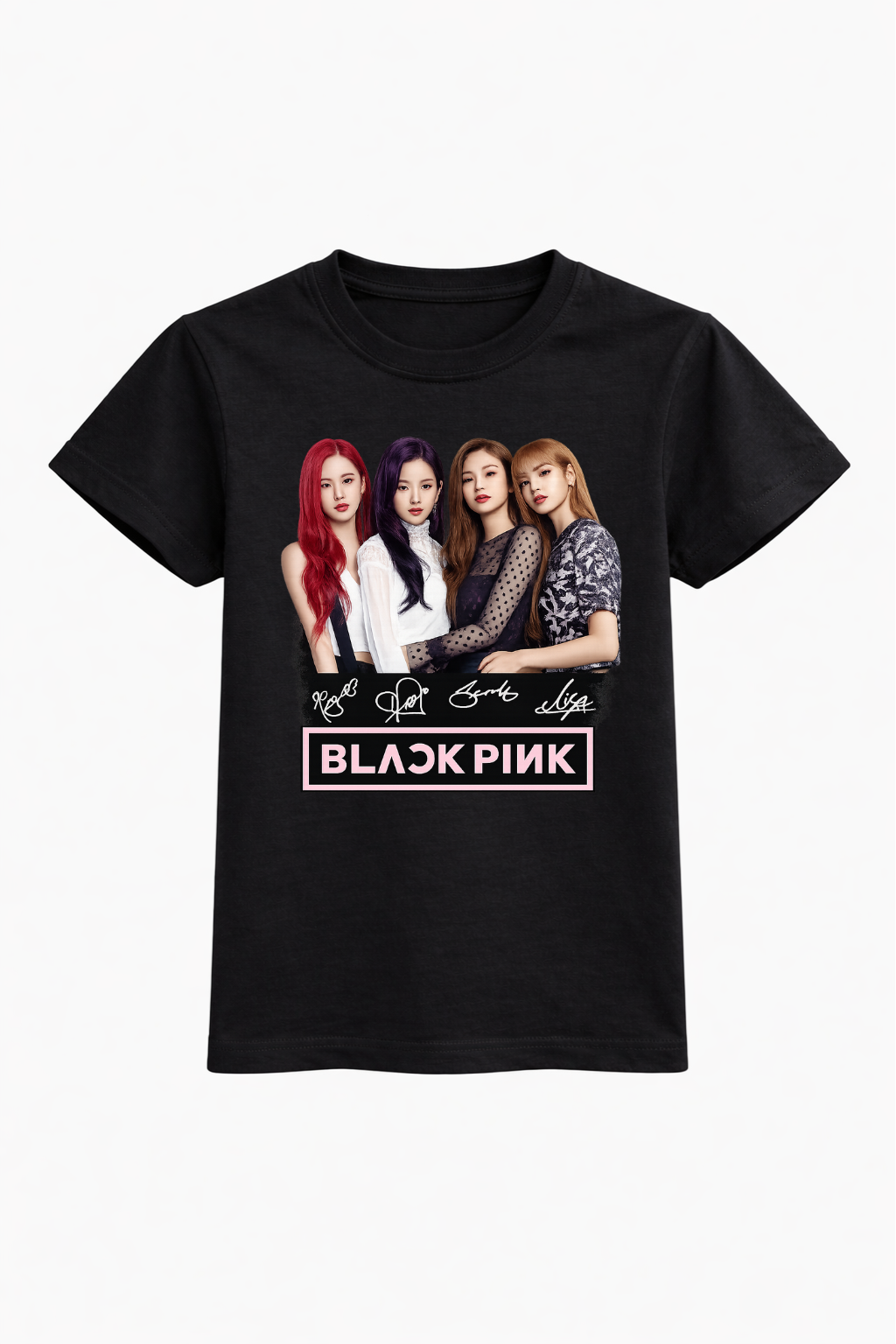 Black Pink Band Graphic Tee