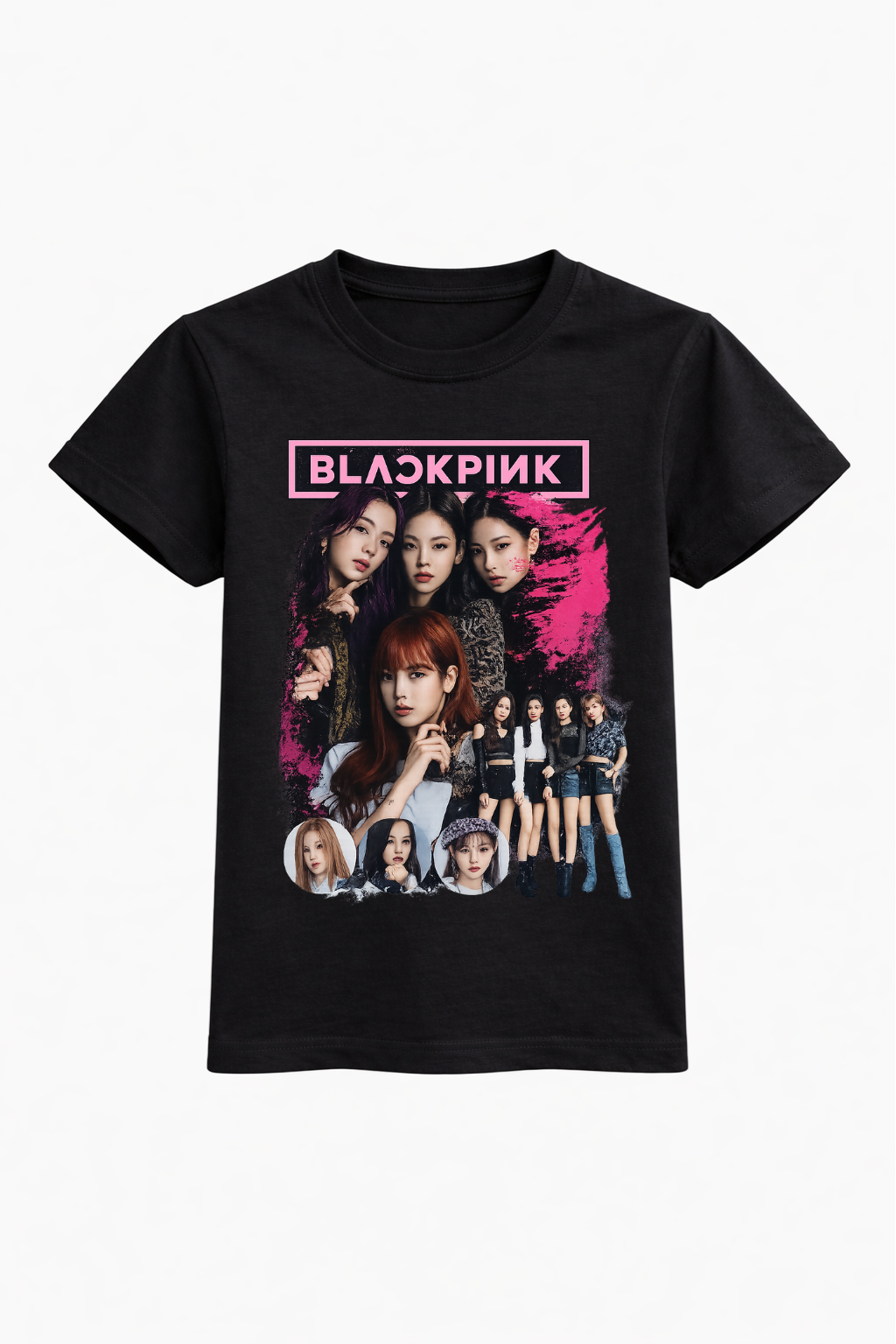 Black Pink Graphic Tee