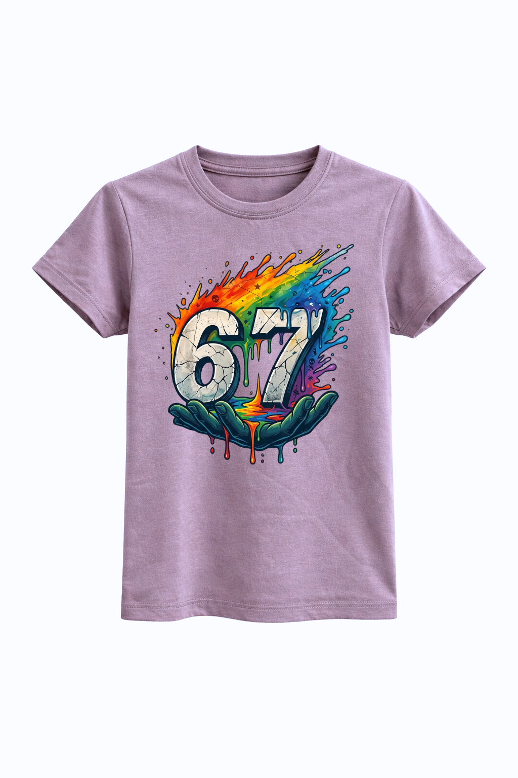 Rainbow Drip 7th Birthday Tee