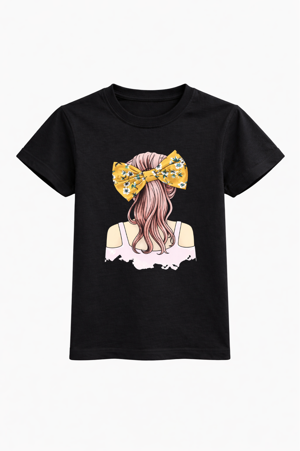 Floral Bow Girl Tee