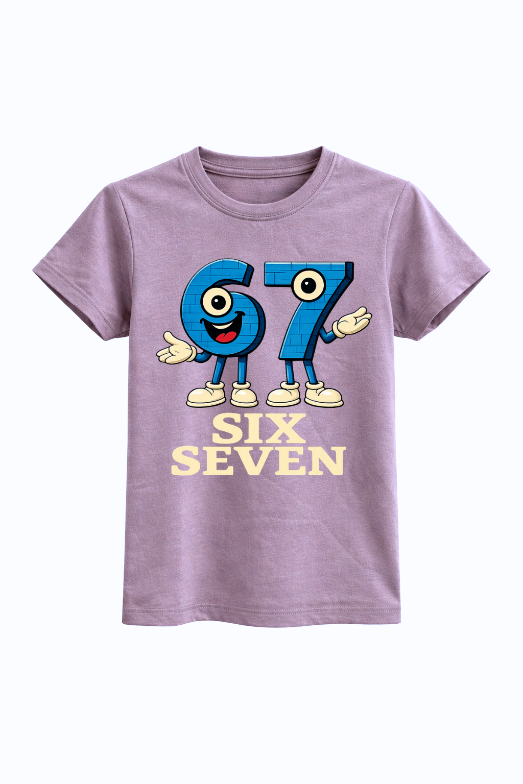 Six Seven Anime Blue Graphic Tee