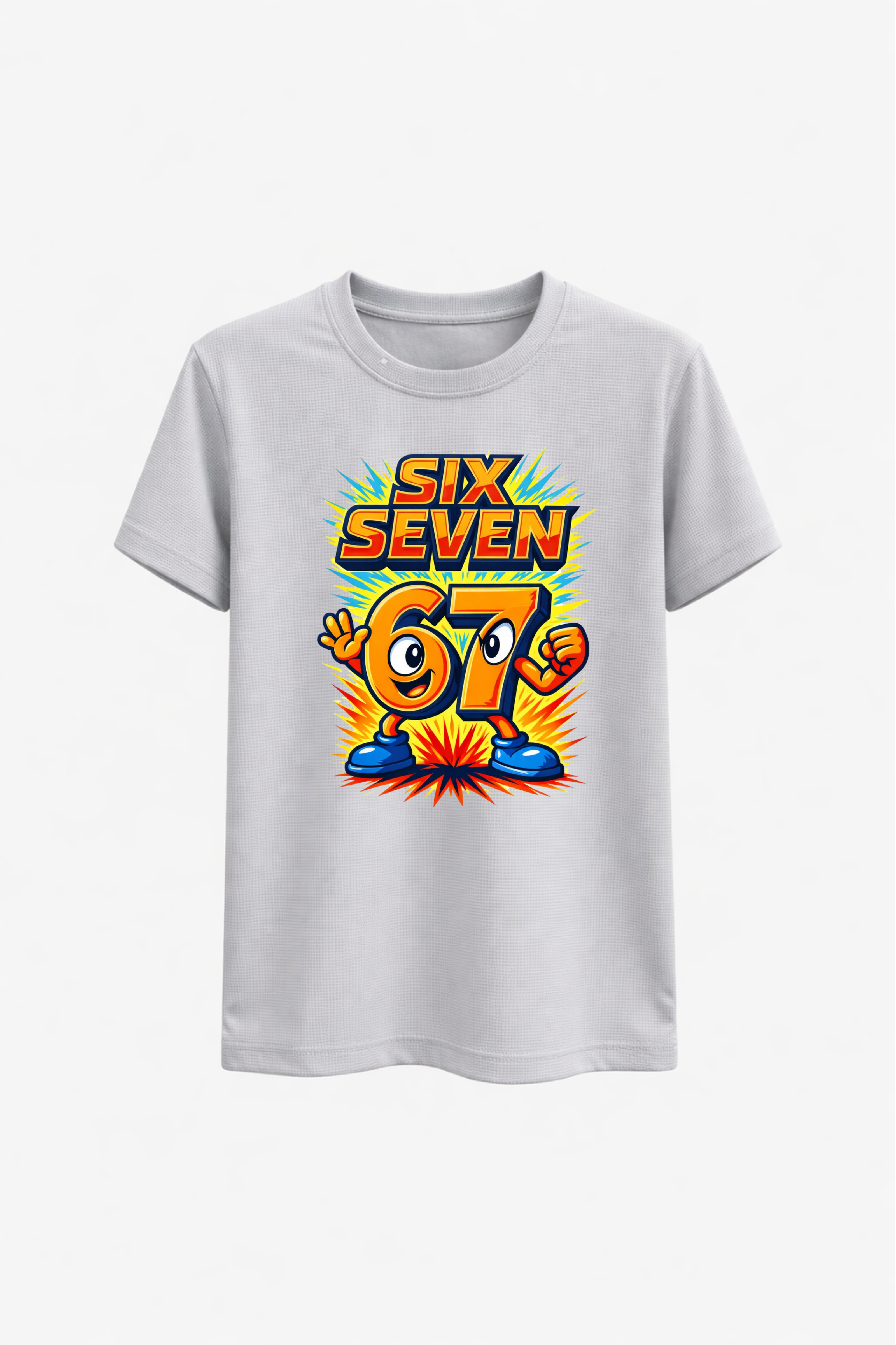 Six Seven Orange Splash Graphic Tee