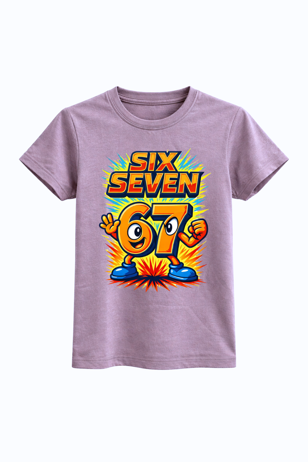 Six Seven Orange Splash Graphic Tee