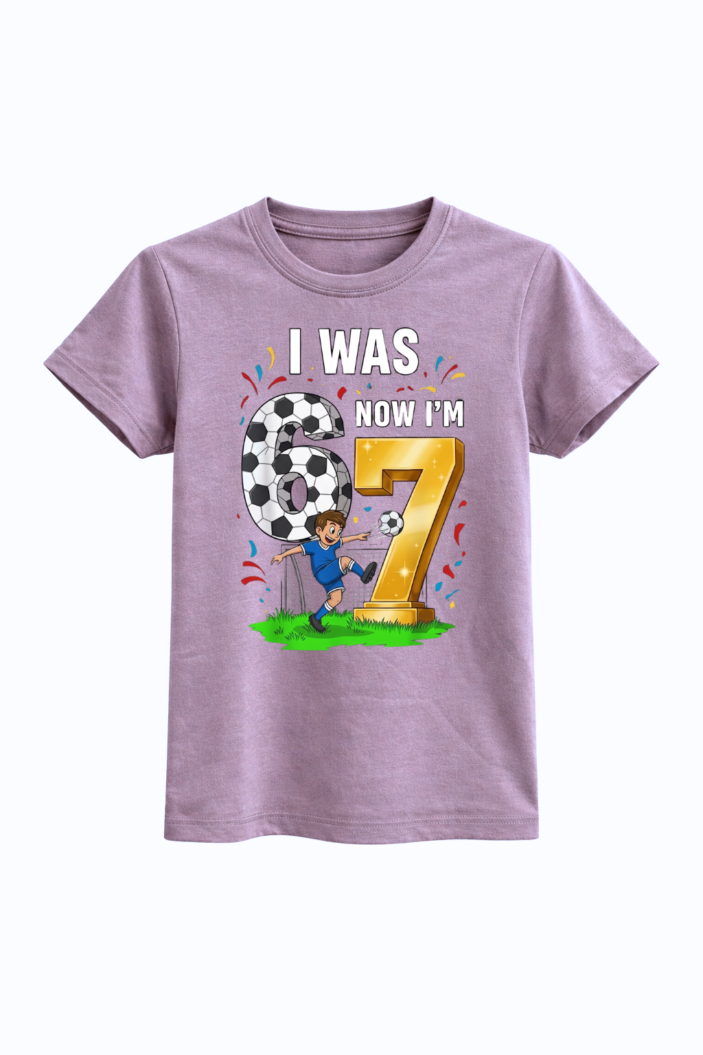 I Was 6 Now I’m 7 Football Birthday Tee