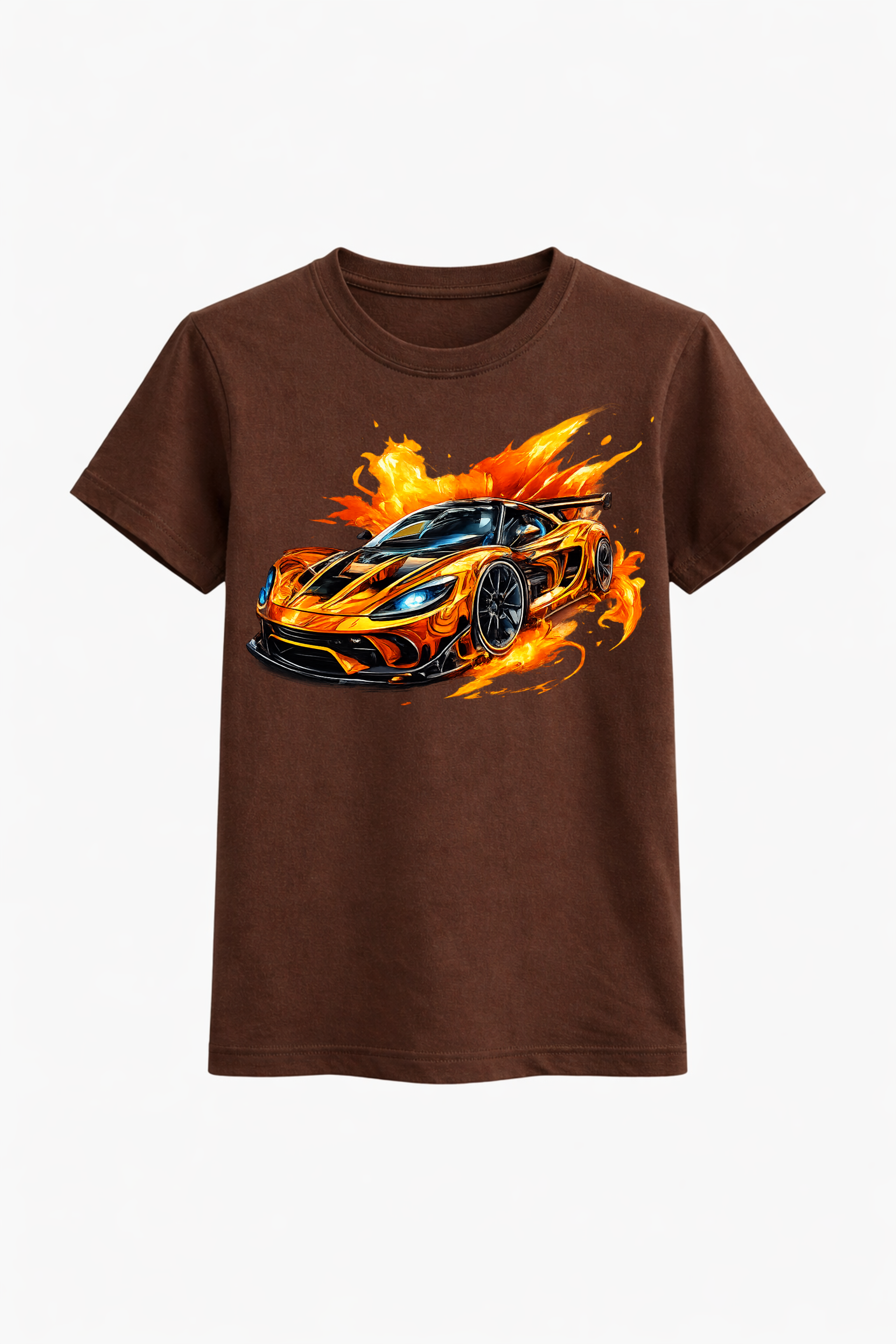 Flaming SuperCar Graphic Tee