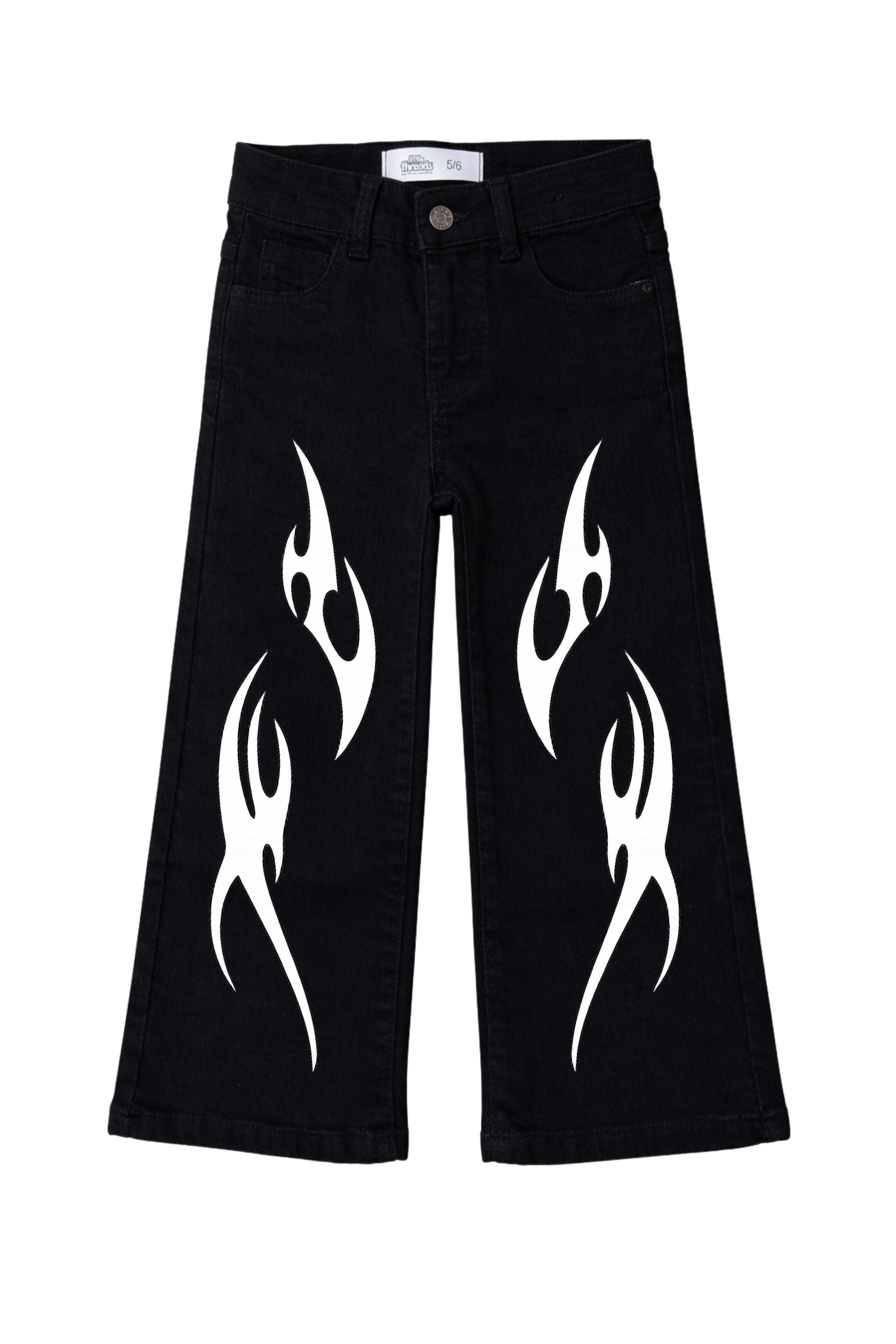 Flame Tribal Denim Jeans