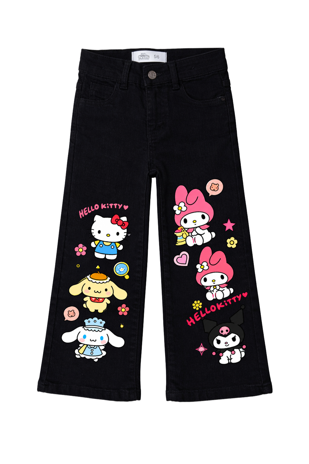 Sanrio Sweet Friends Wide Leg Jeans
