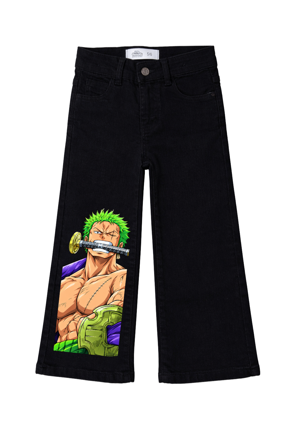 Zoro Swordsman Graphic Jeans
