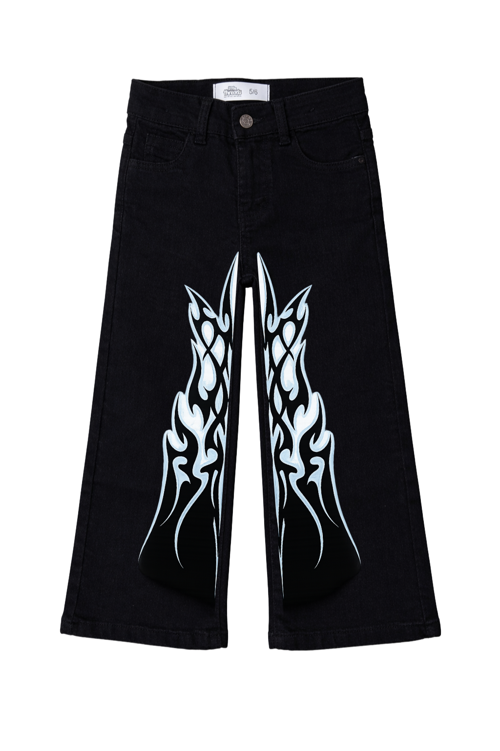 Midnight Flame Graphic Jeans