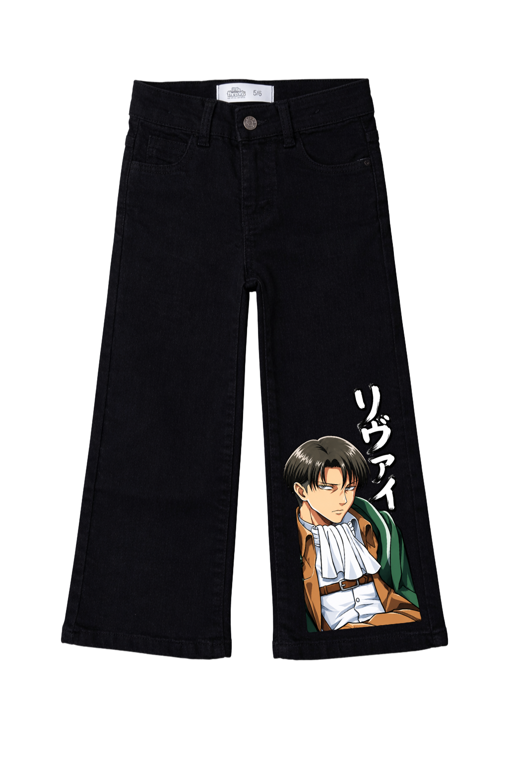 Levi Ackerman Captain Graphic Jeans