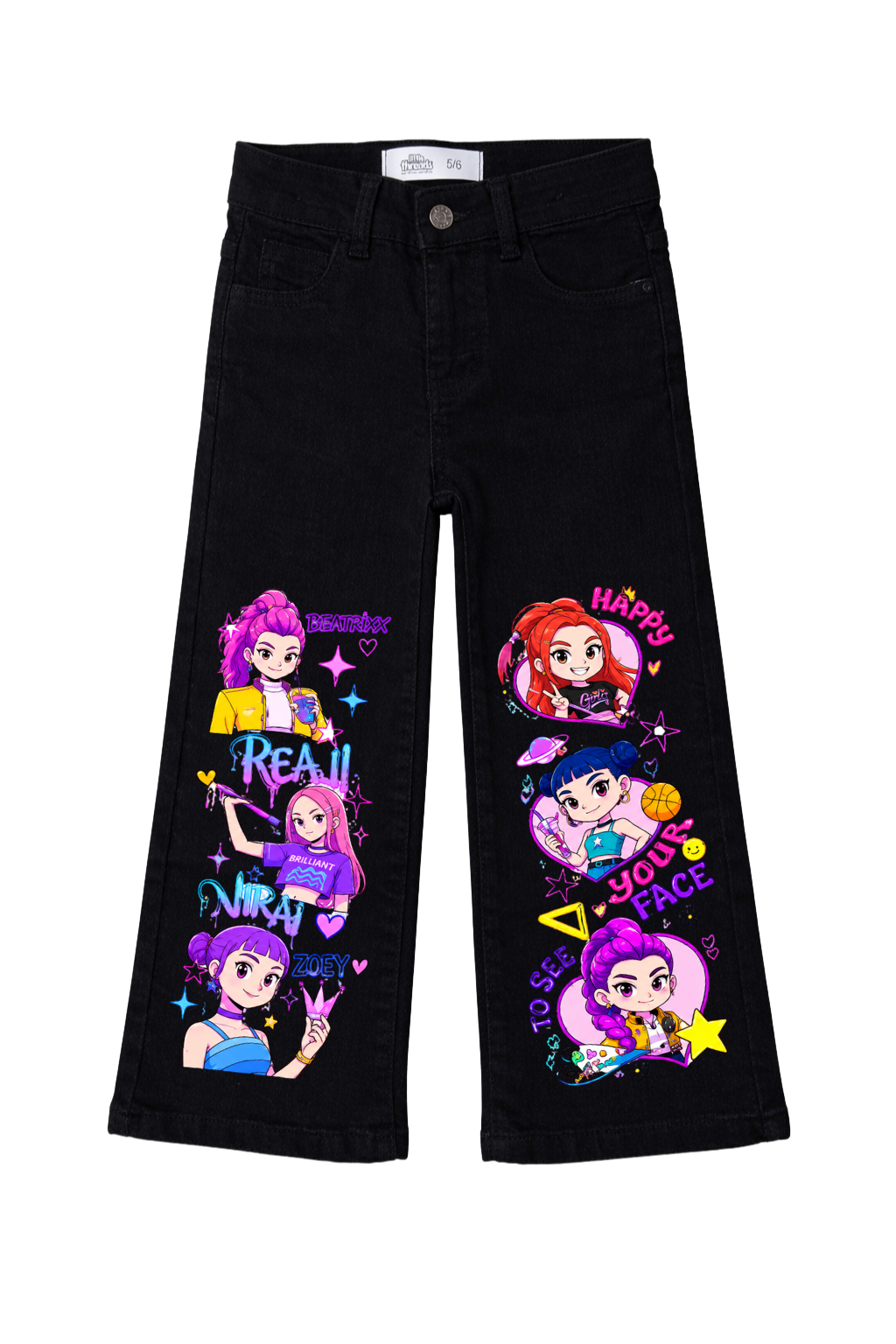 Beatrix & Friends Pop Star Wide Leg Jeans