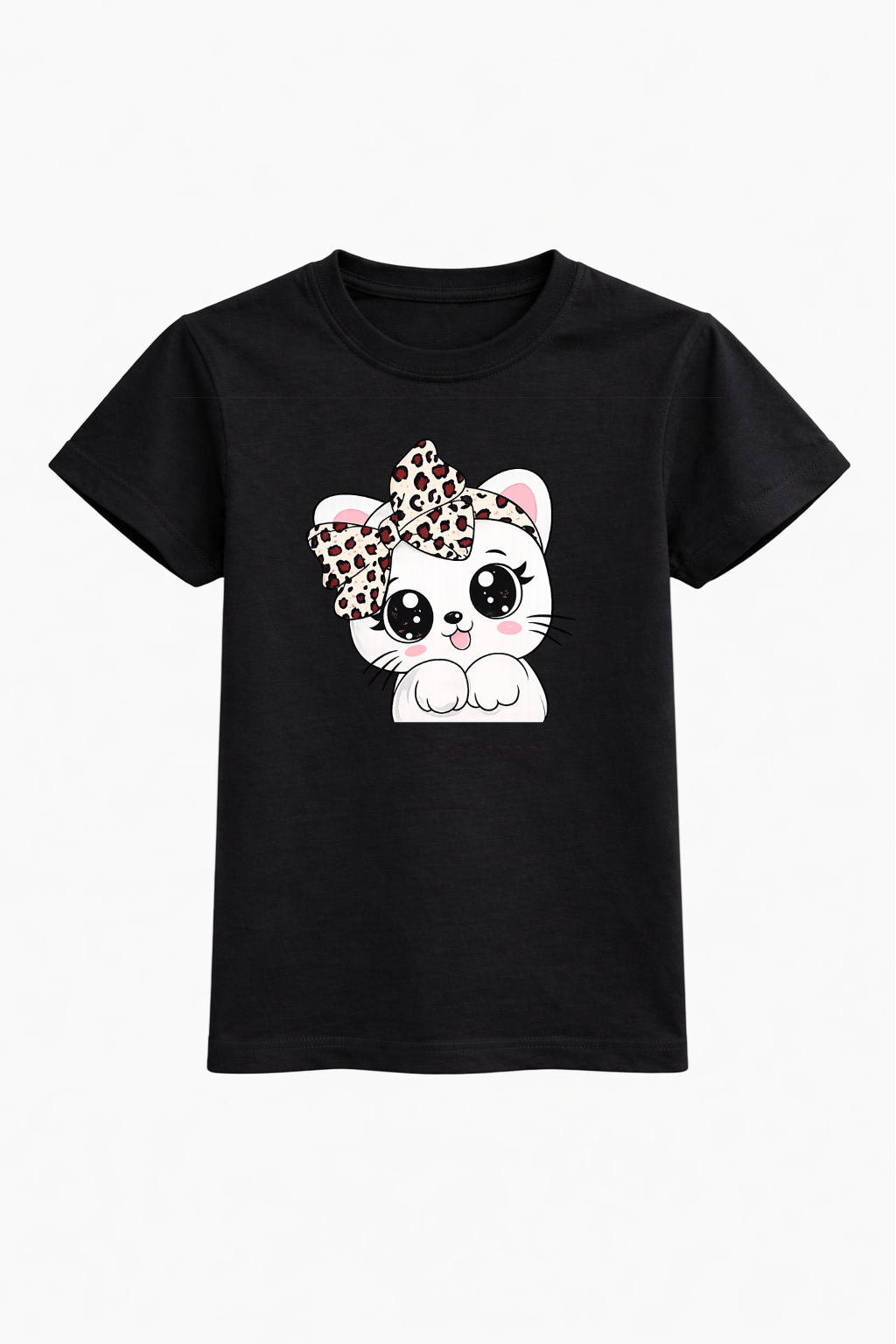 Cute Kitty Bow Tee