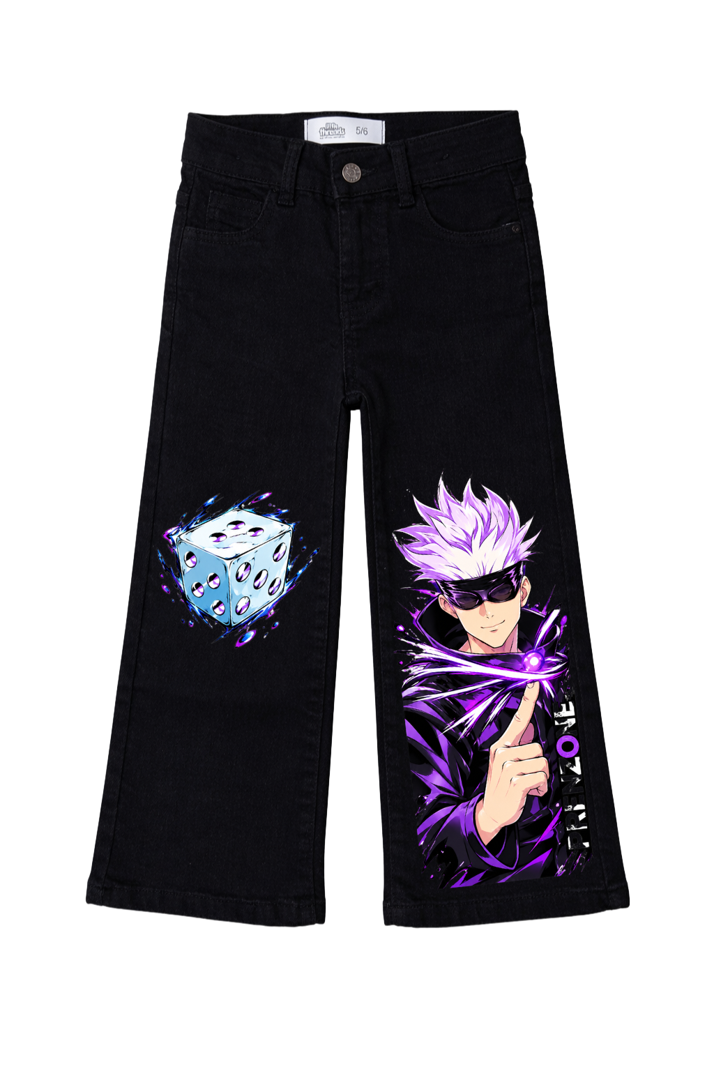 Gojo Dice Domain Graphic Jeans