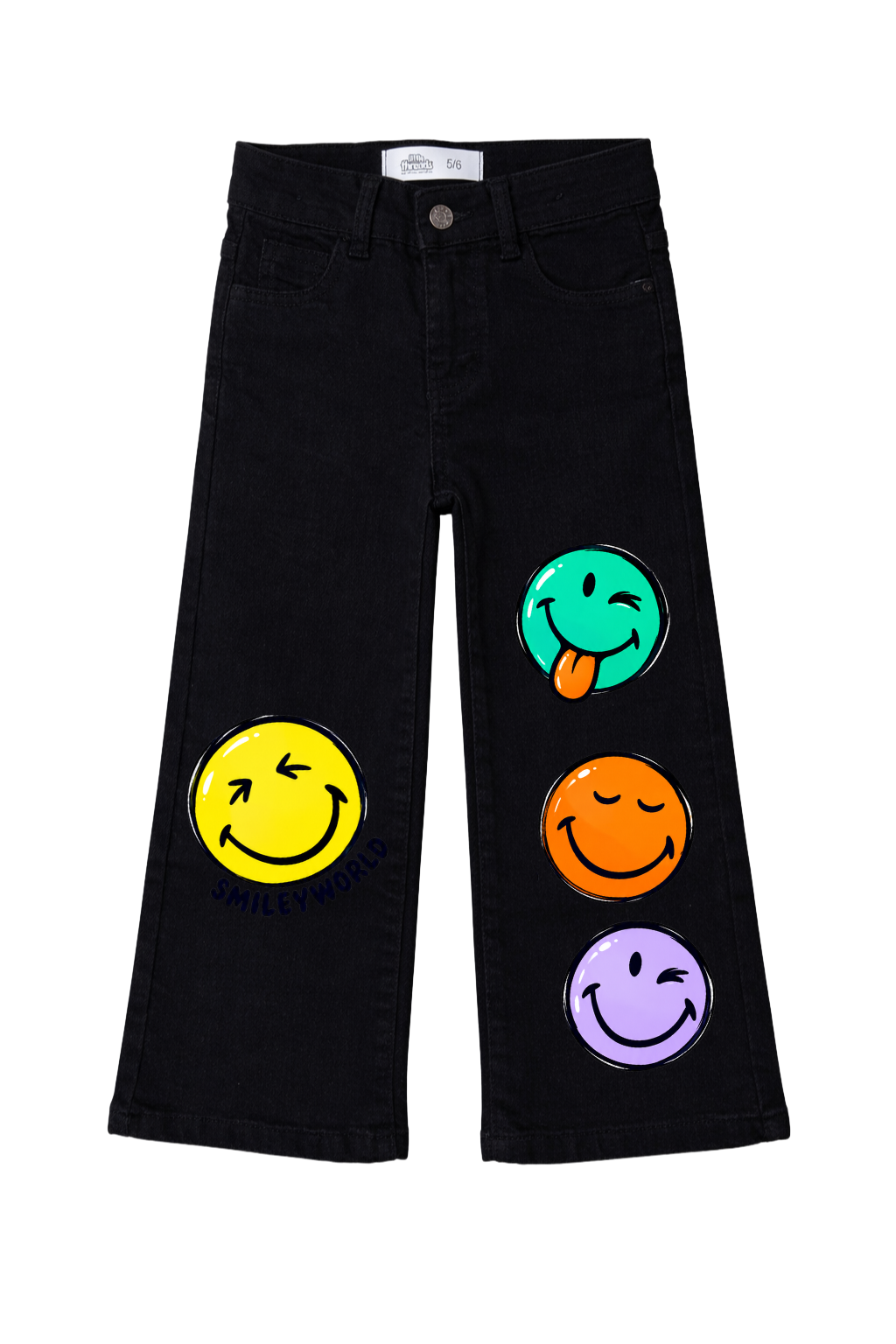 Smiley Pop Graphic Jeans