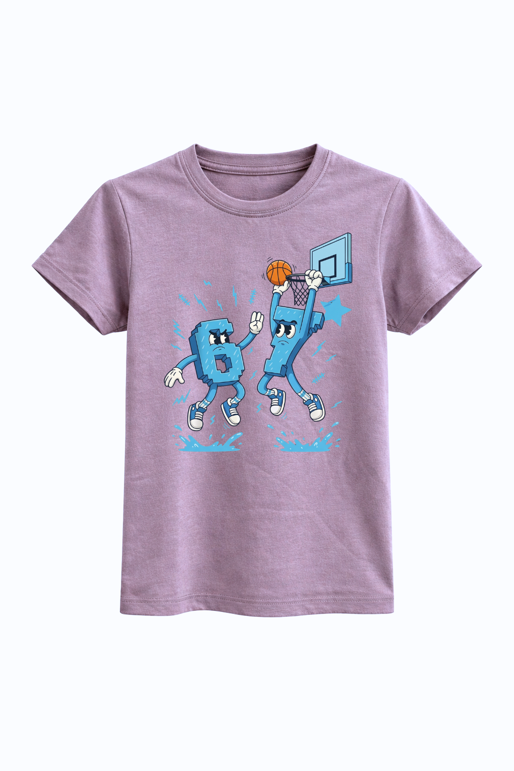 6 7 Basketball Birthday Tee