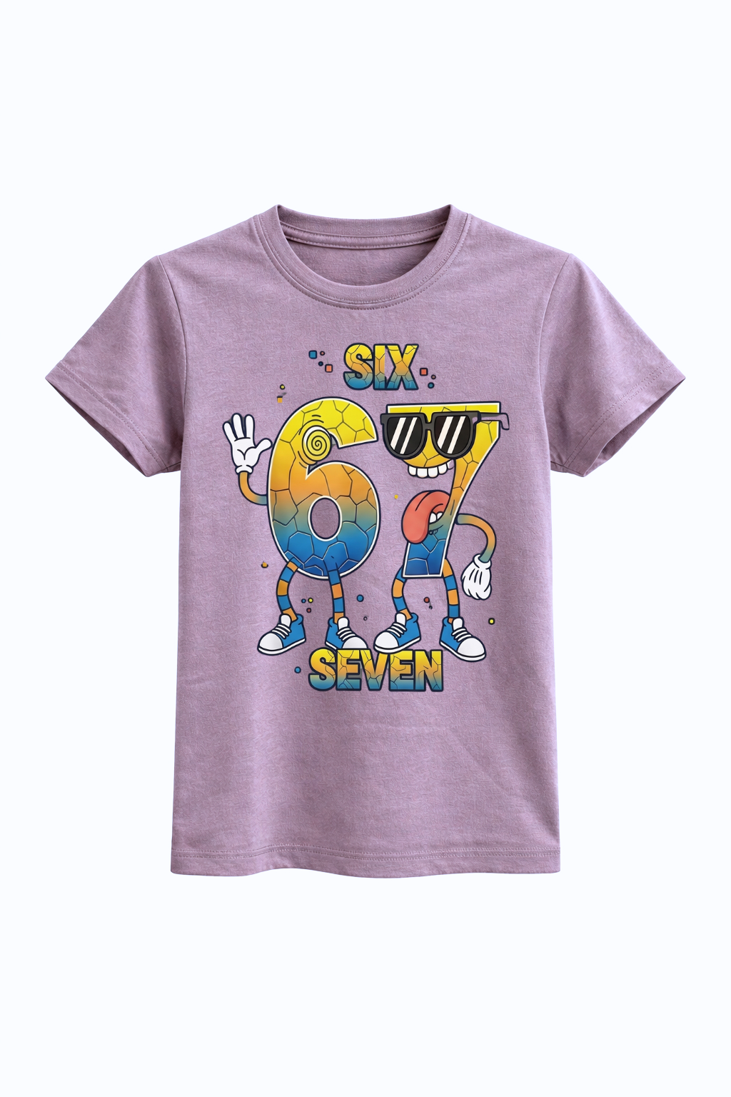 Six Seven Cool Cartoon Birthday Tee