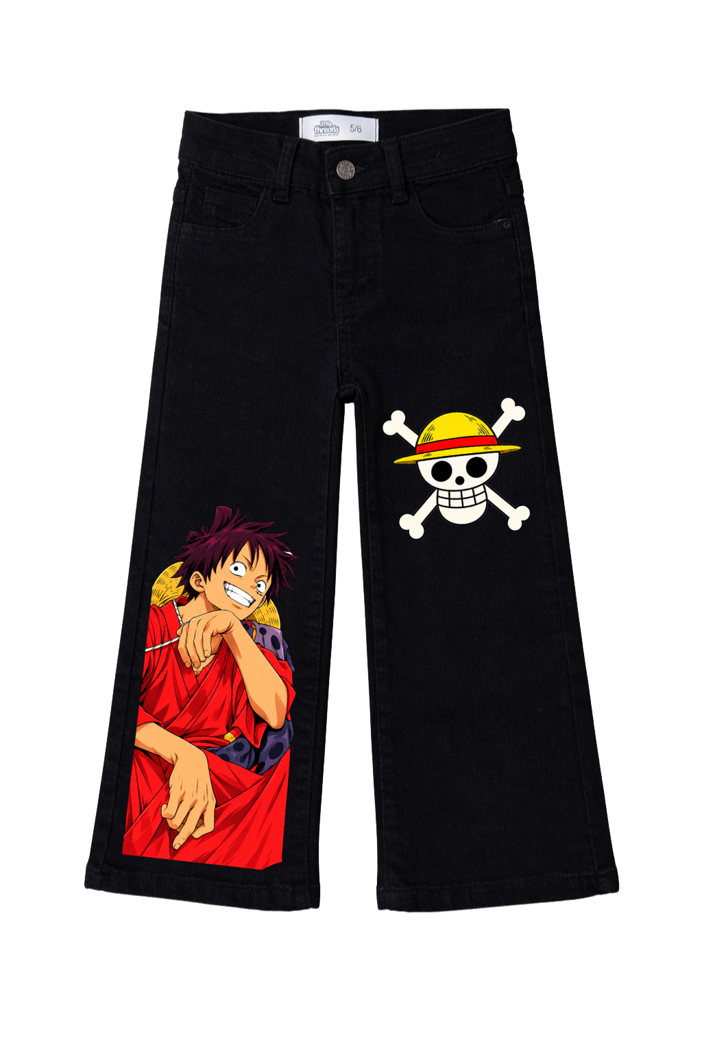 Luffy Red Voyage Graphic Jeans
