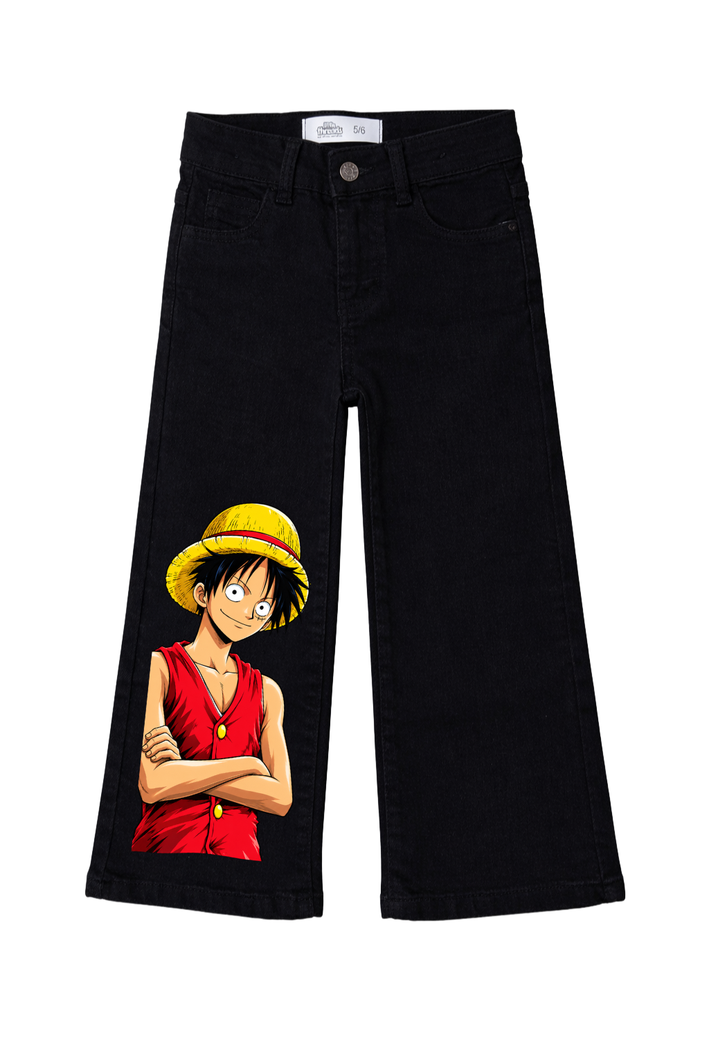 Luffy Straw Hat Graphic Jeans
