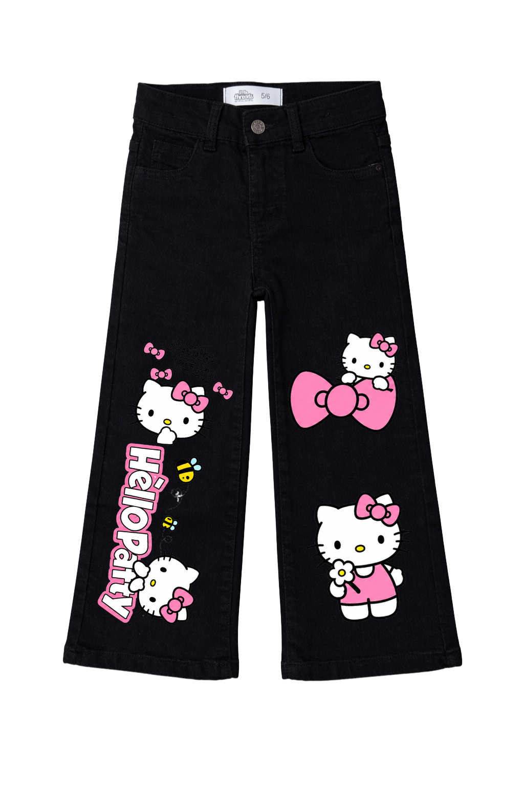 Hello Kitty Bow & Bloom Wide Leg Jeans