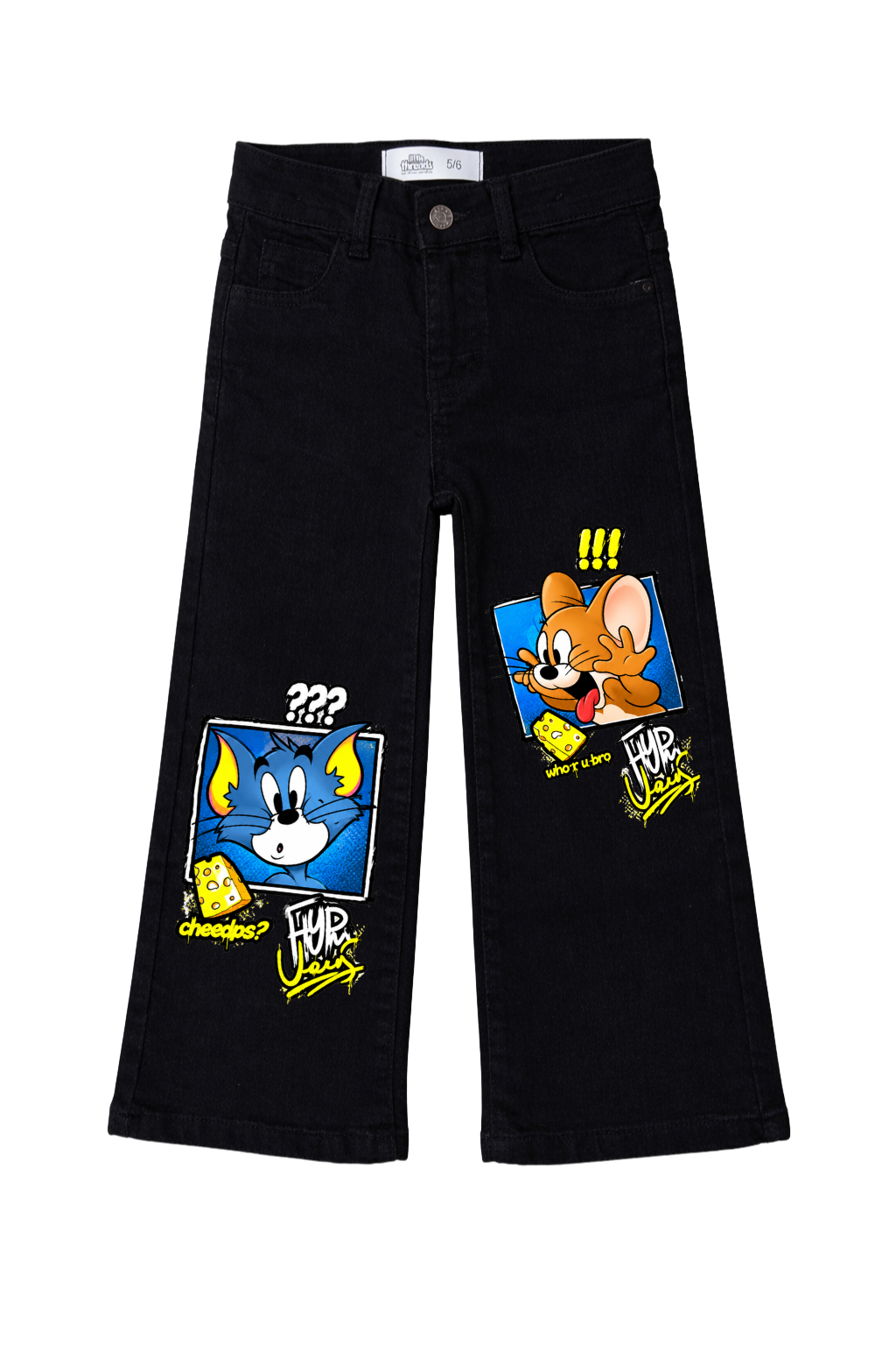 Tom & Jerry Cheese Chase Graphic Jeans